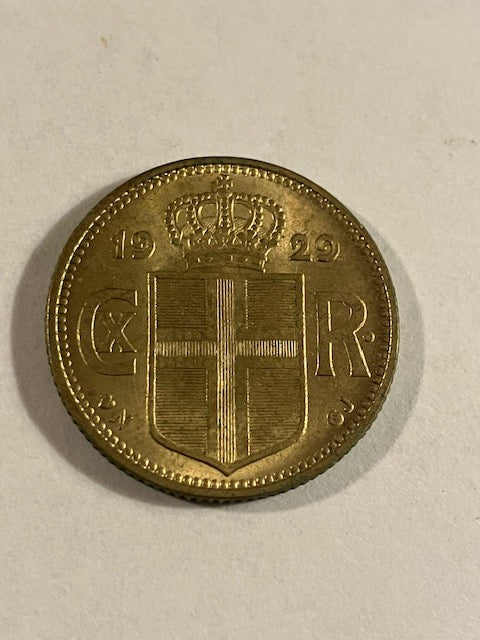 1 Krona Iceland 1929