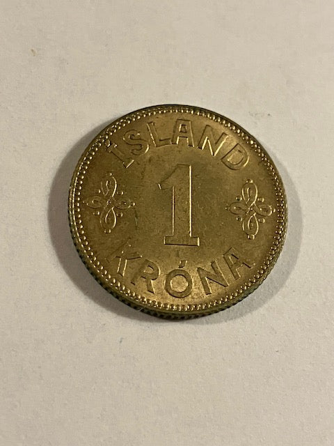 1 Krona Iceland 1929