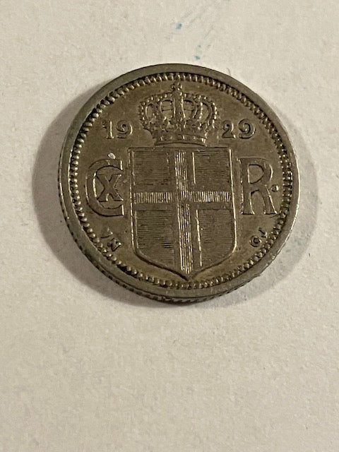 10 Aurar 1929 Iceland