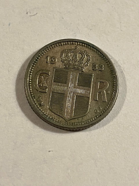 10 Aurar 1933 Iceland