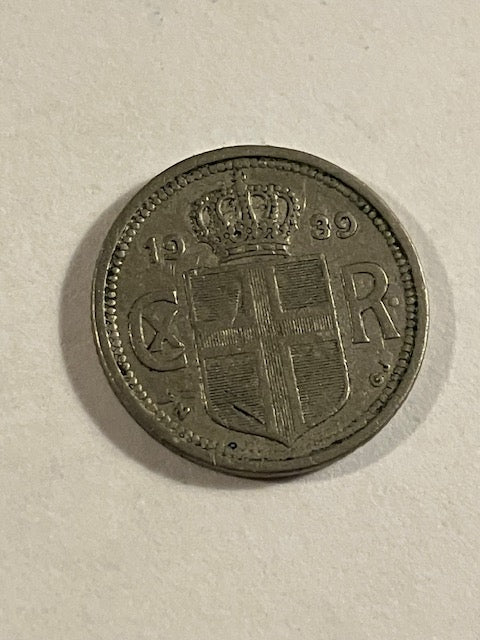 10 Aurar 1939 Iceland