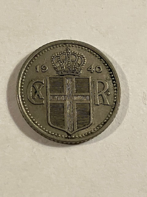 10 Aurar 1940 Iceland