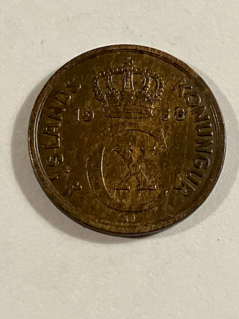 2 Aurar 1938 Iceland