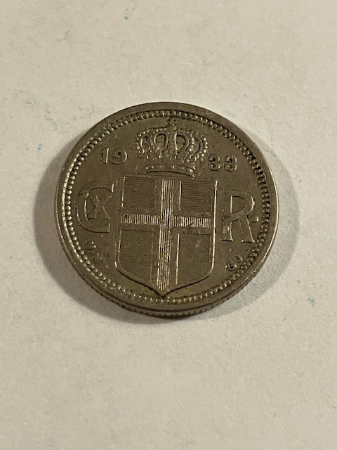 25 Aurar 1933 Iceland