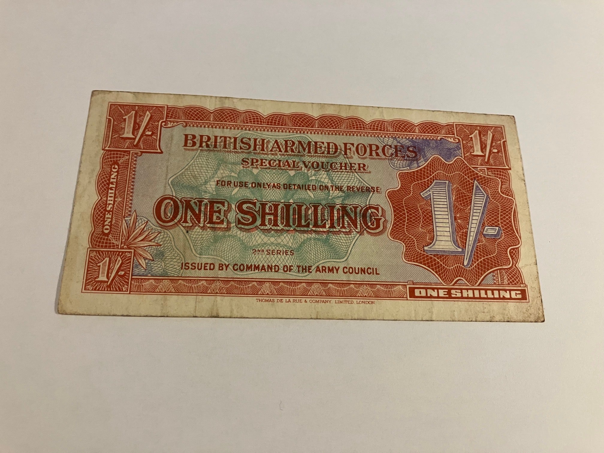 One Shilling British Armed Forces