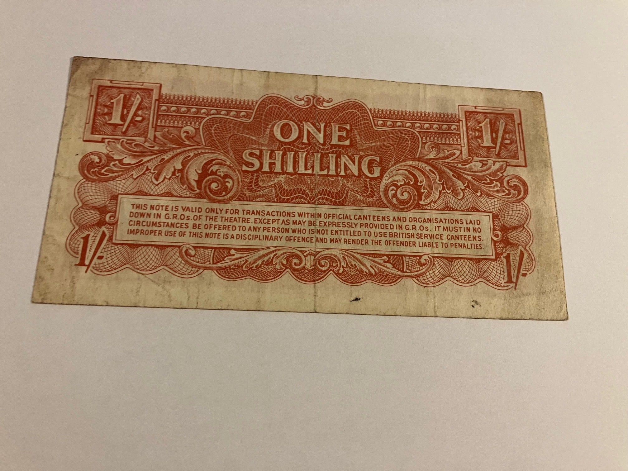 One Shilling British Armed Forces