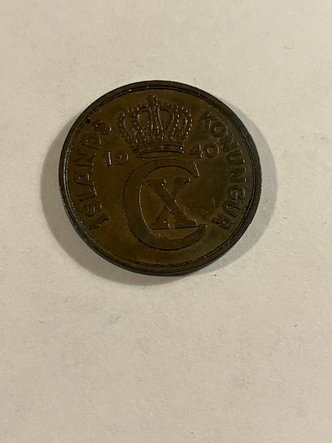 5 Aurar 1940 Iceland