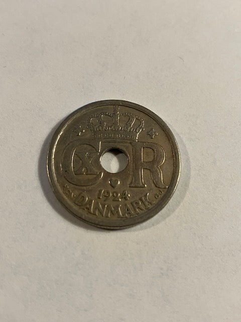 25 øre 1924 Danmark