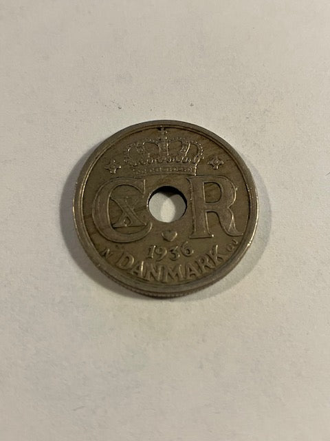 25 øre 1936 Danmark