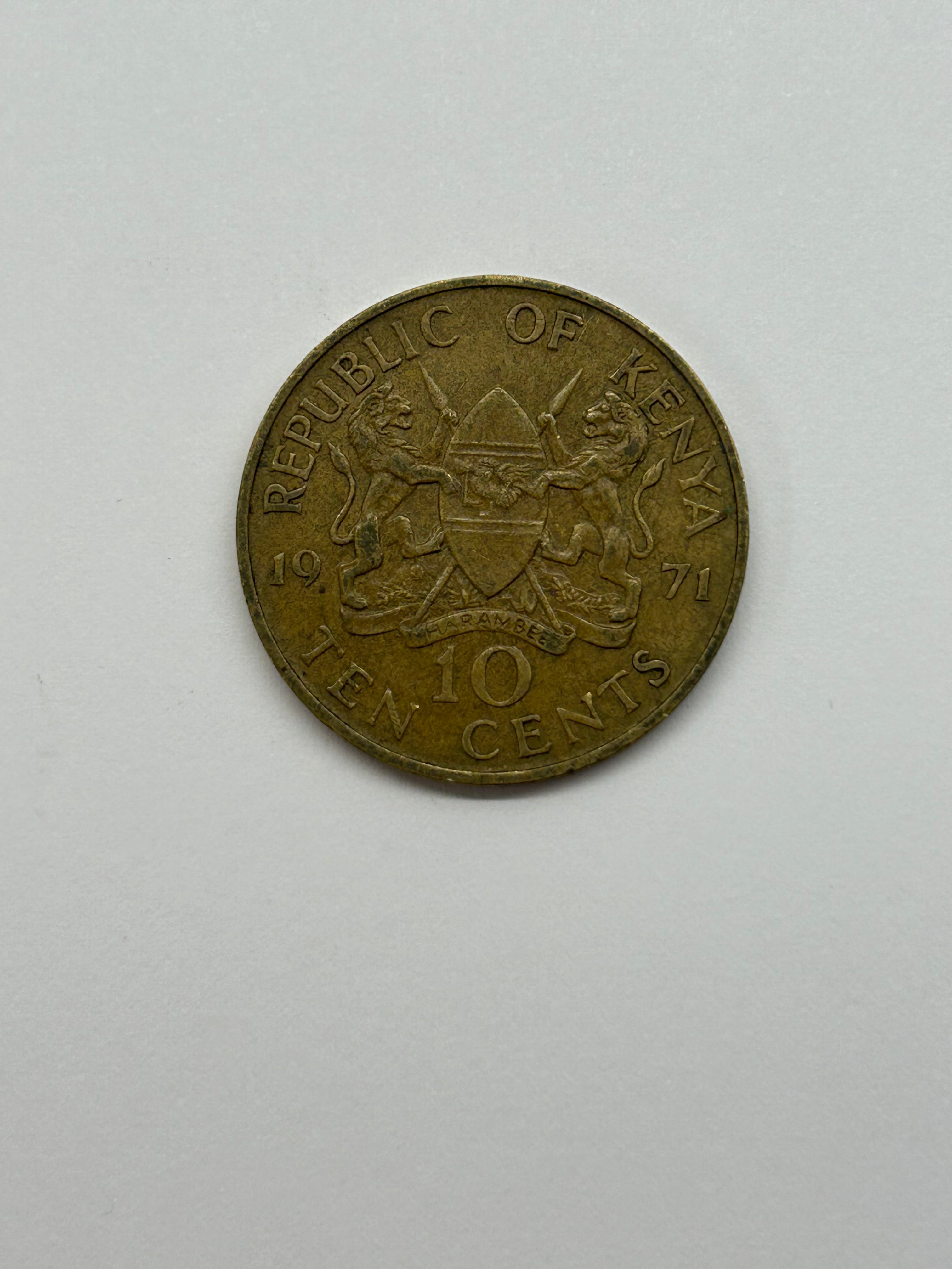 10 Cents Kenya 1971