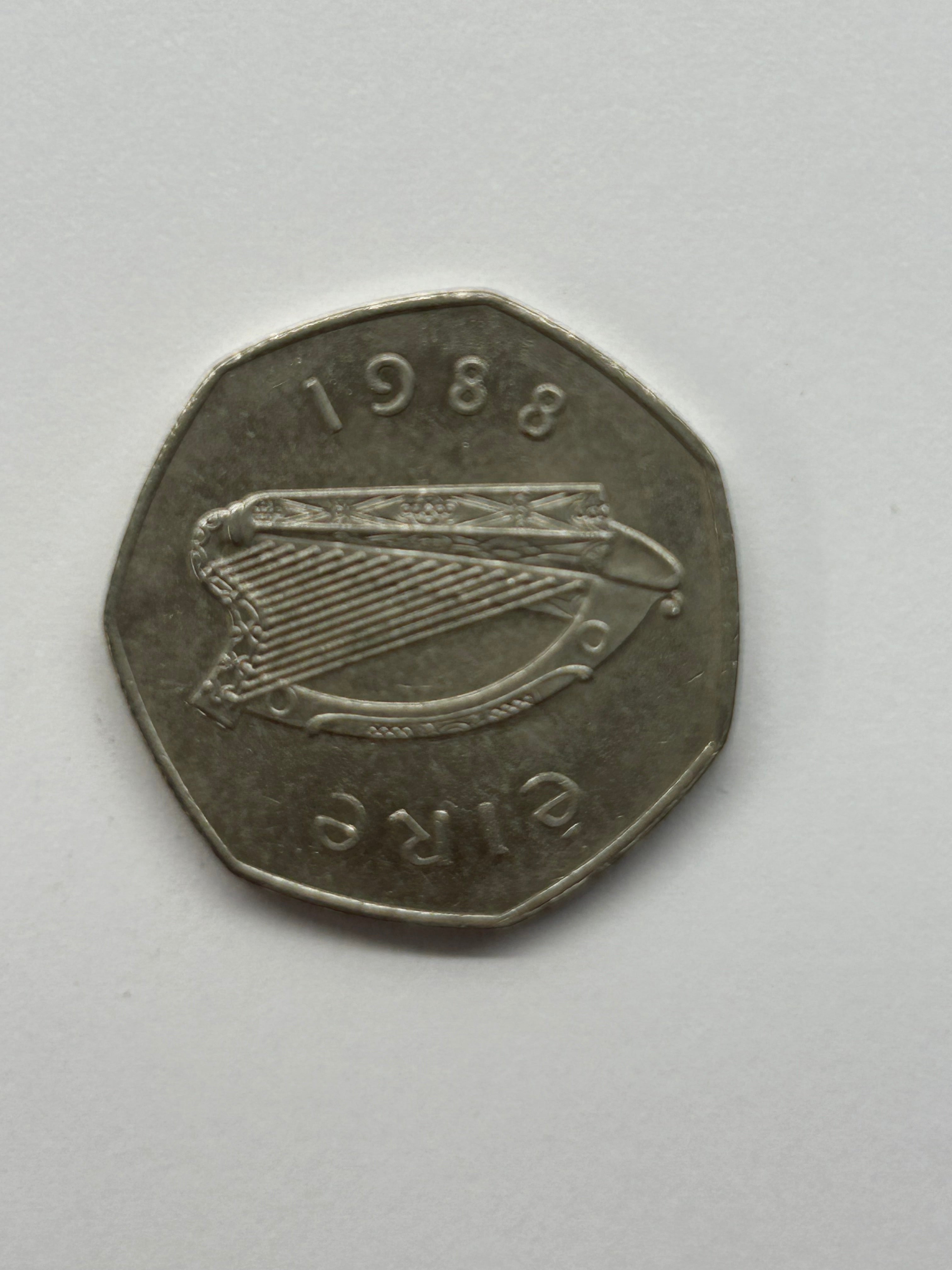 50 Pence Dublin 1988 - Ireland