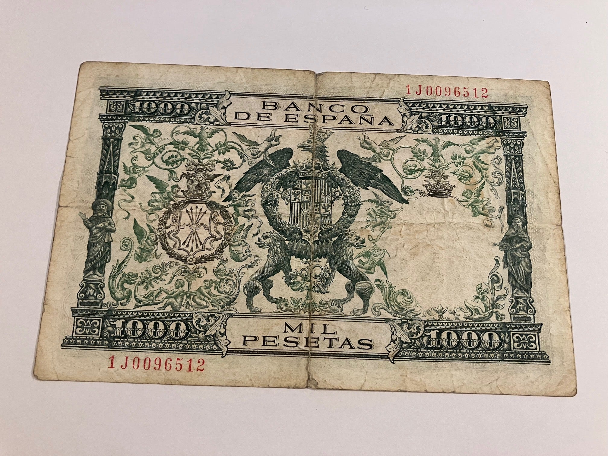 1000 Pesetas 1957 Spain