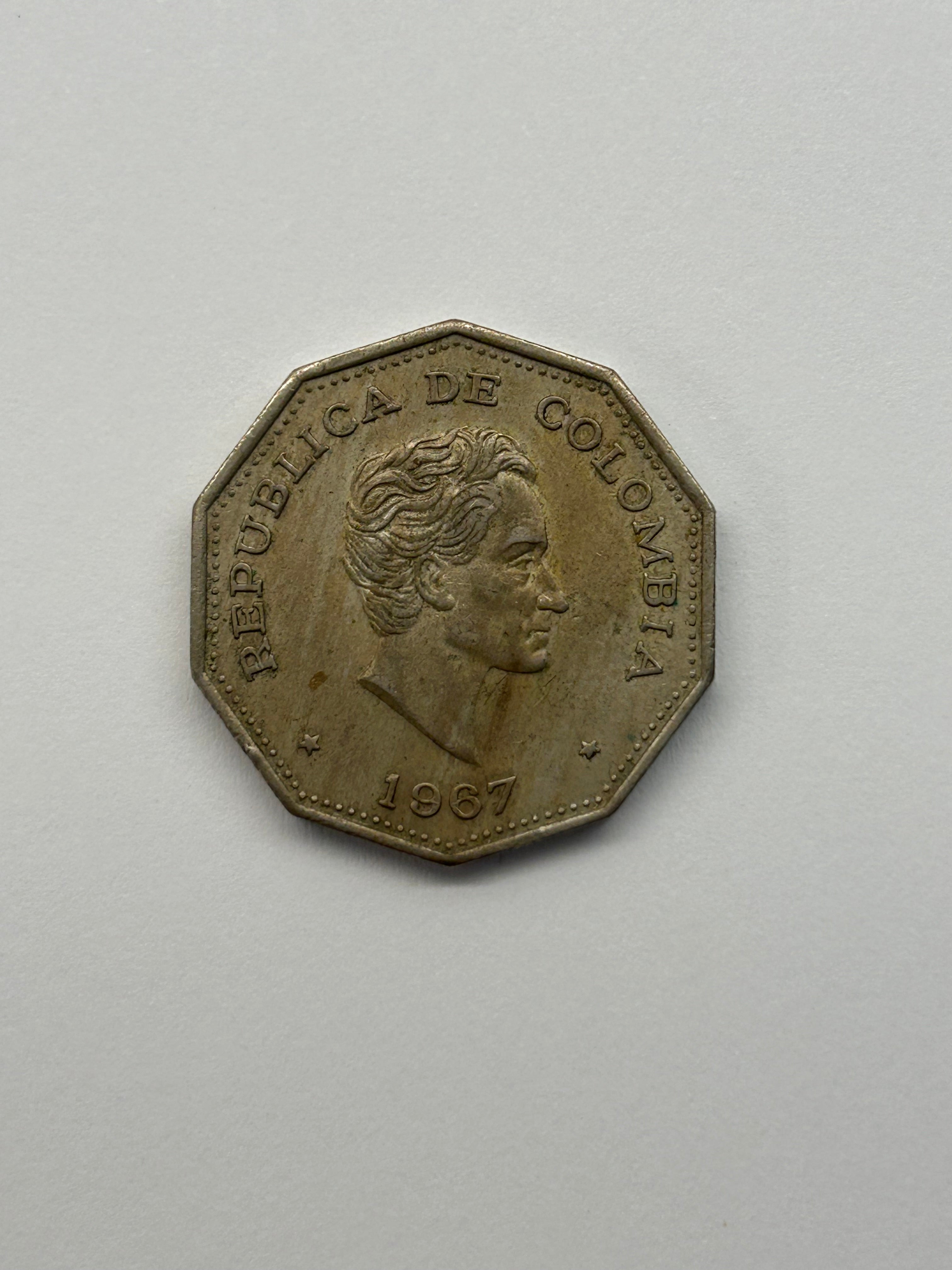 1 Peso Colombia 1967