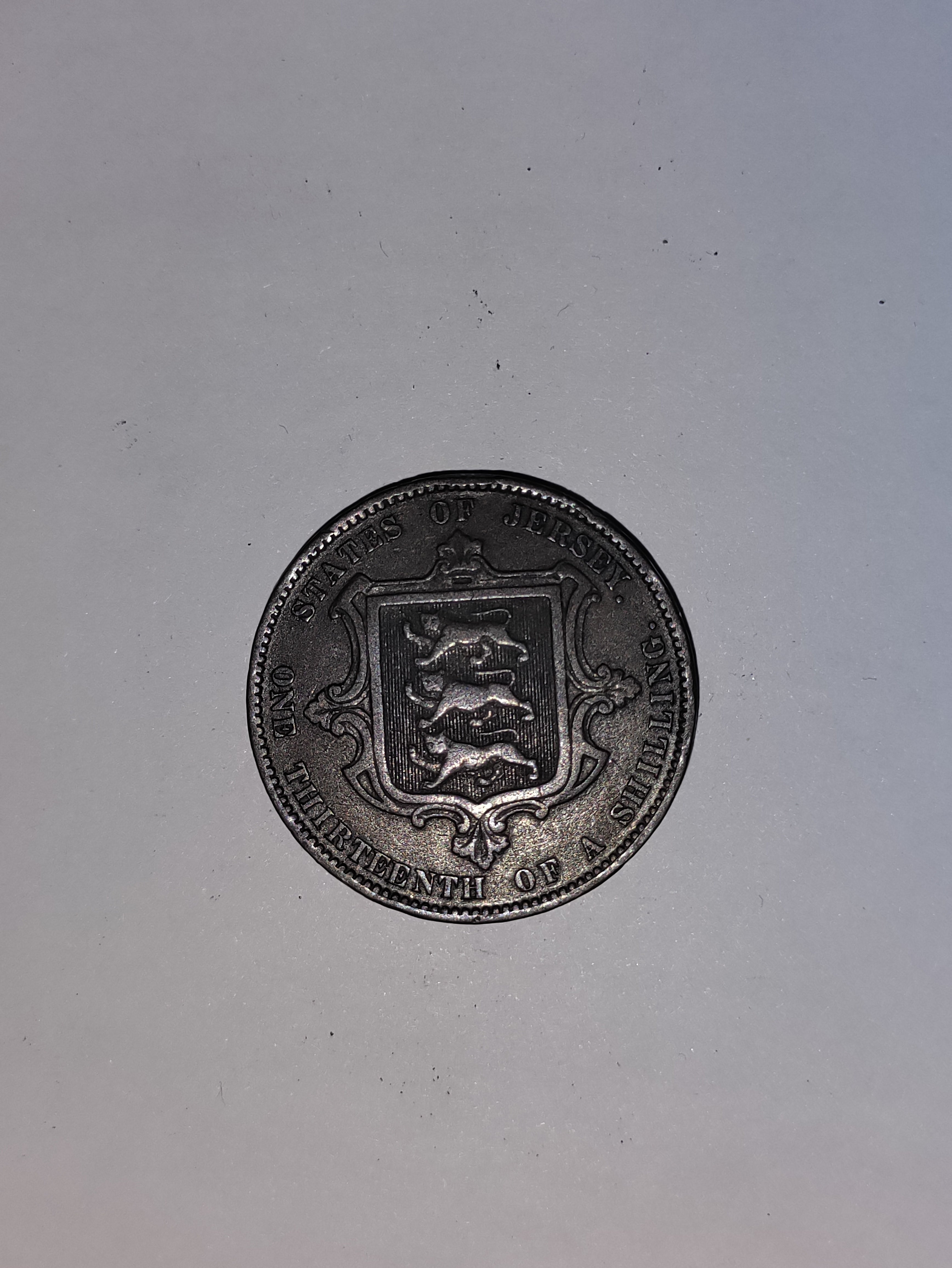 1/13 Of A Shilling Jersey 1866