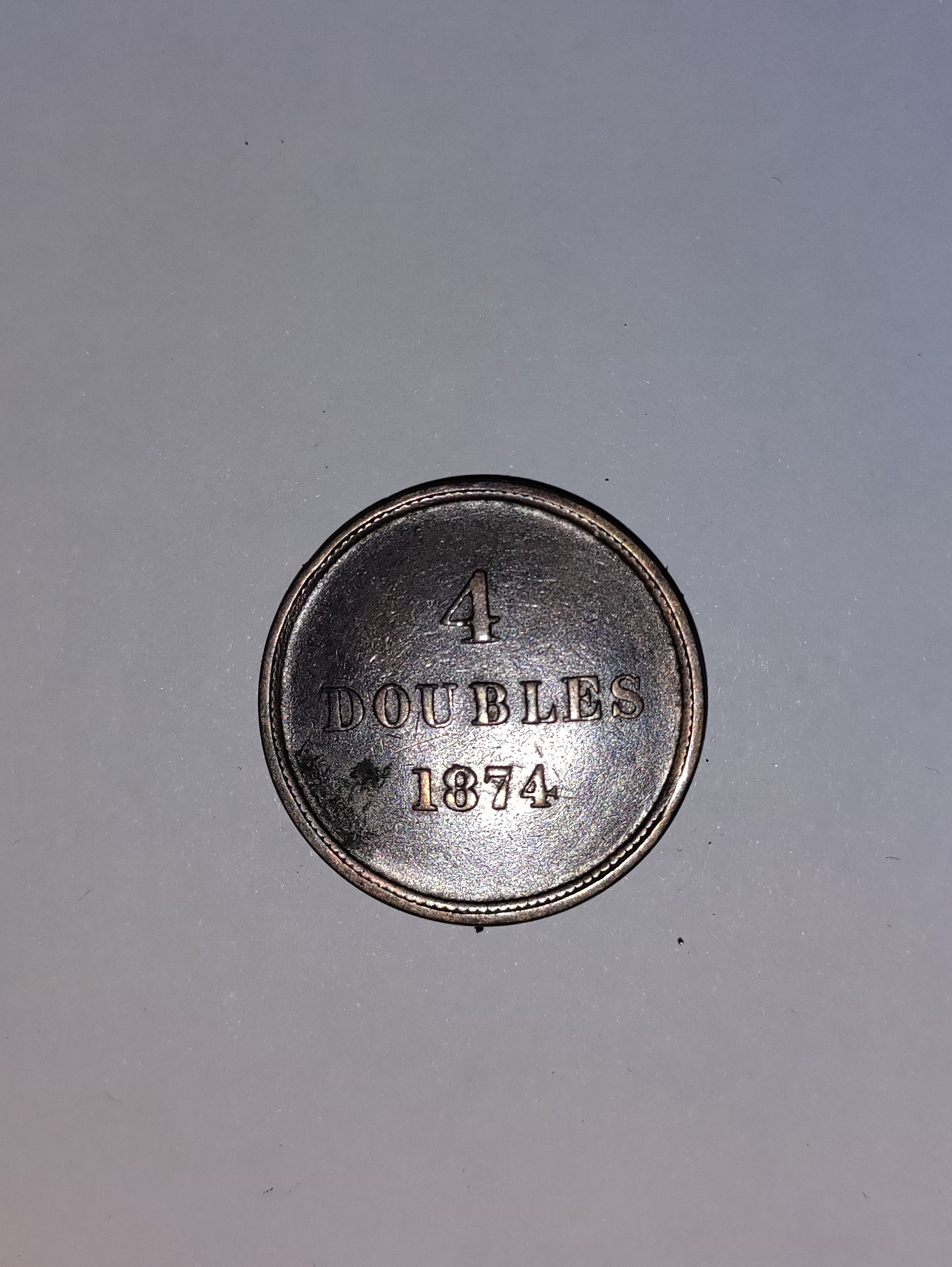 4 Doubles Guernsey 1864