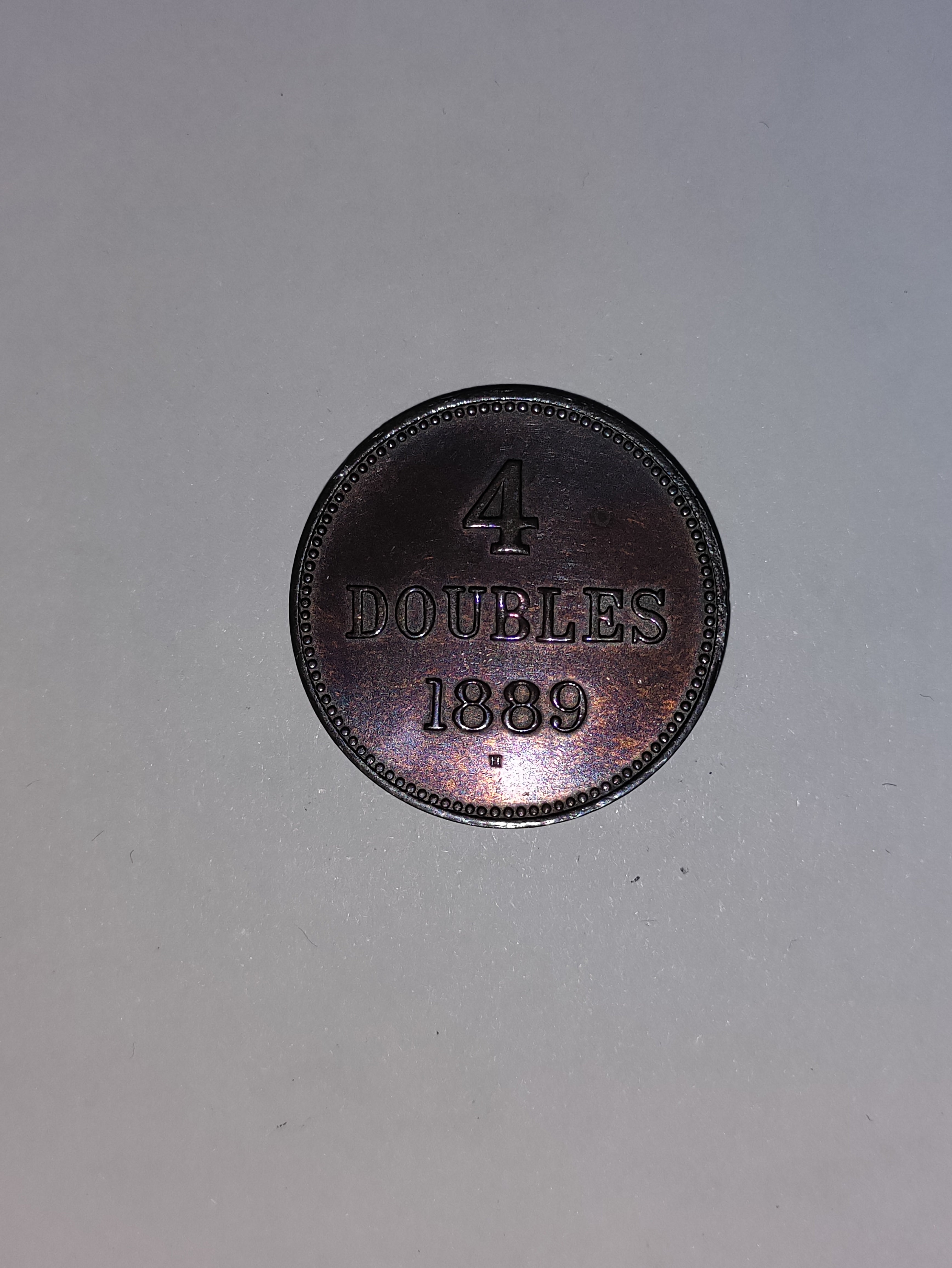 4 Doubles Guernsey 1889