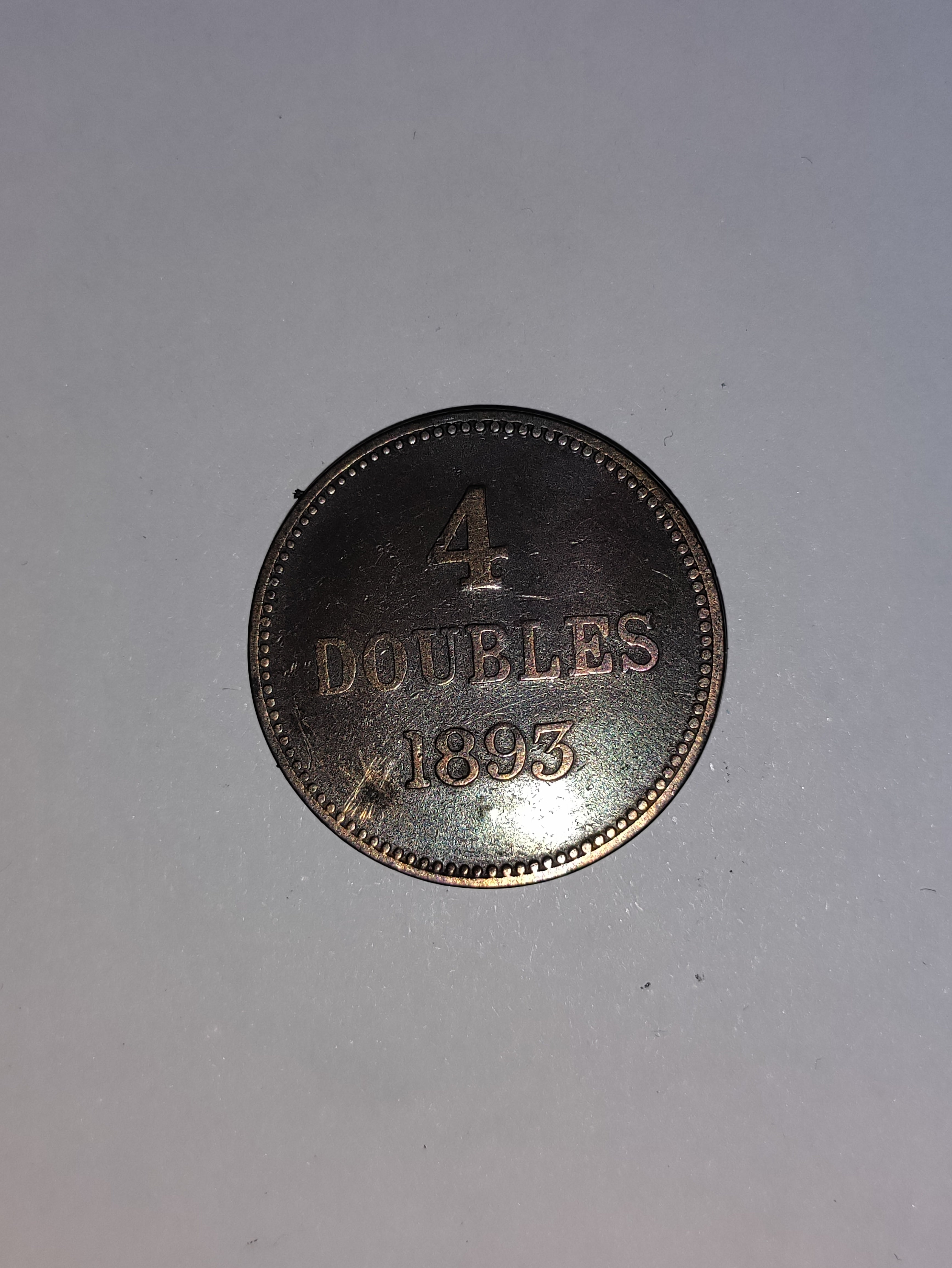 4 Doubles 1893 Guernsey