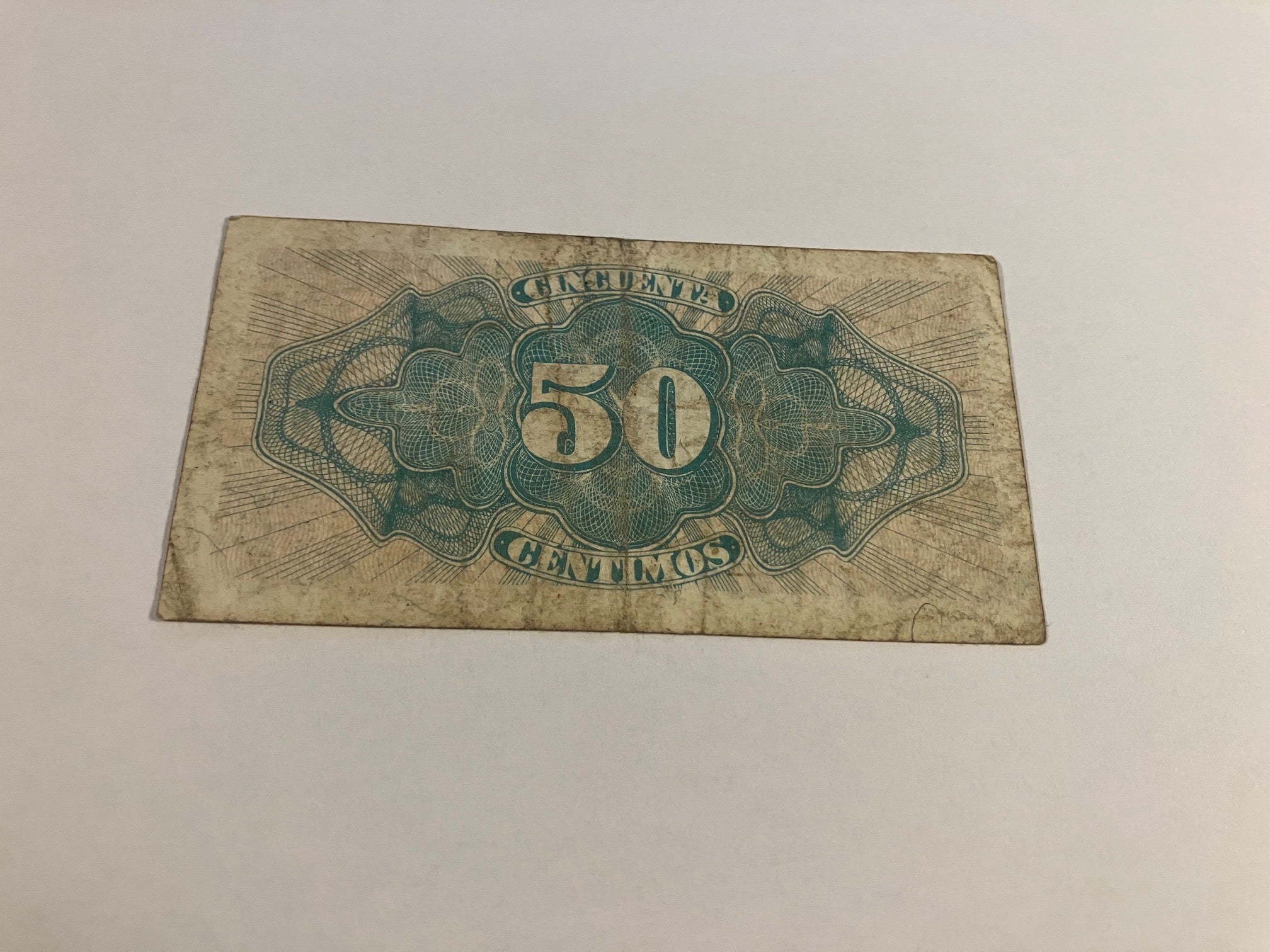 50 Centimos 1937 Spain