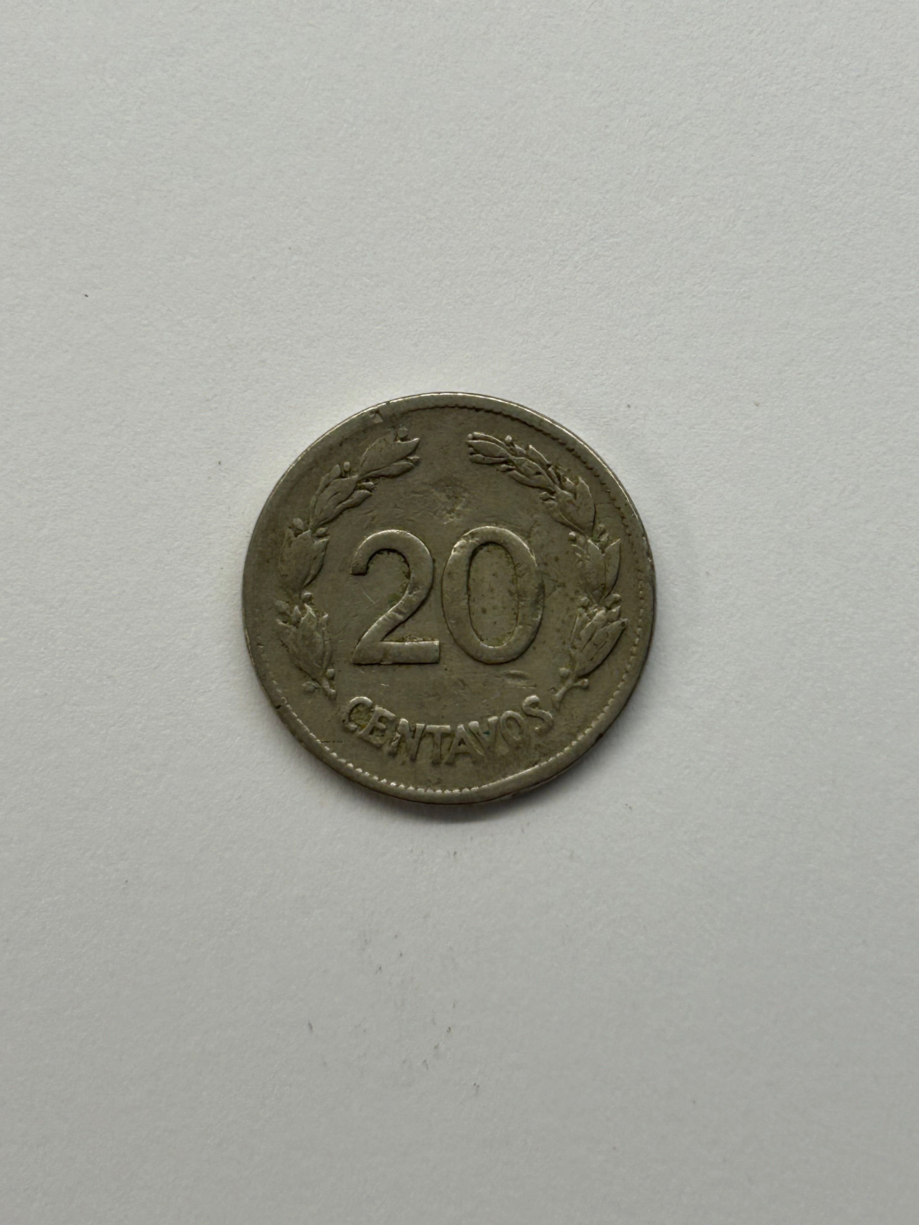 20 Centavos Ecuador 1946