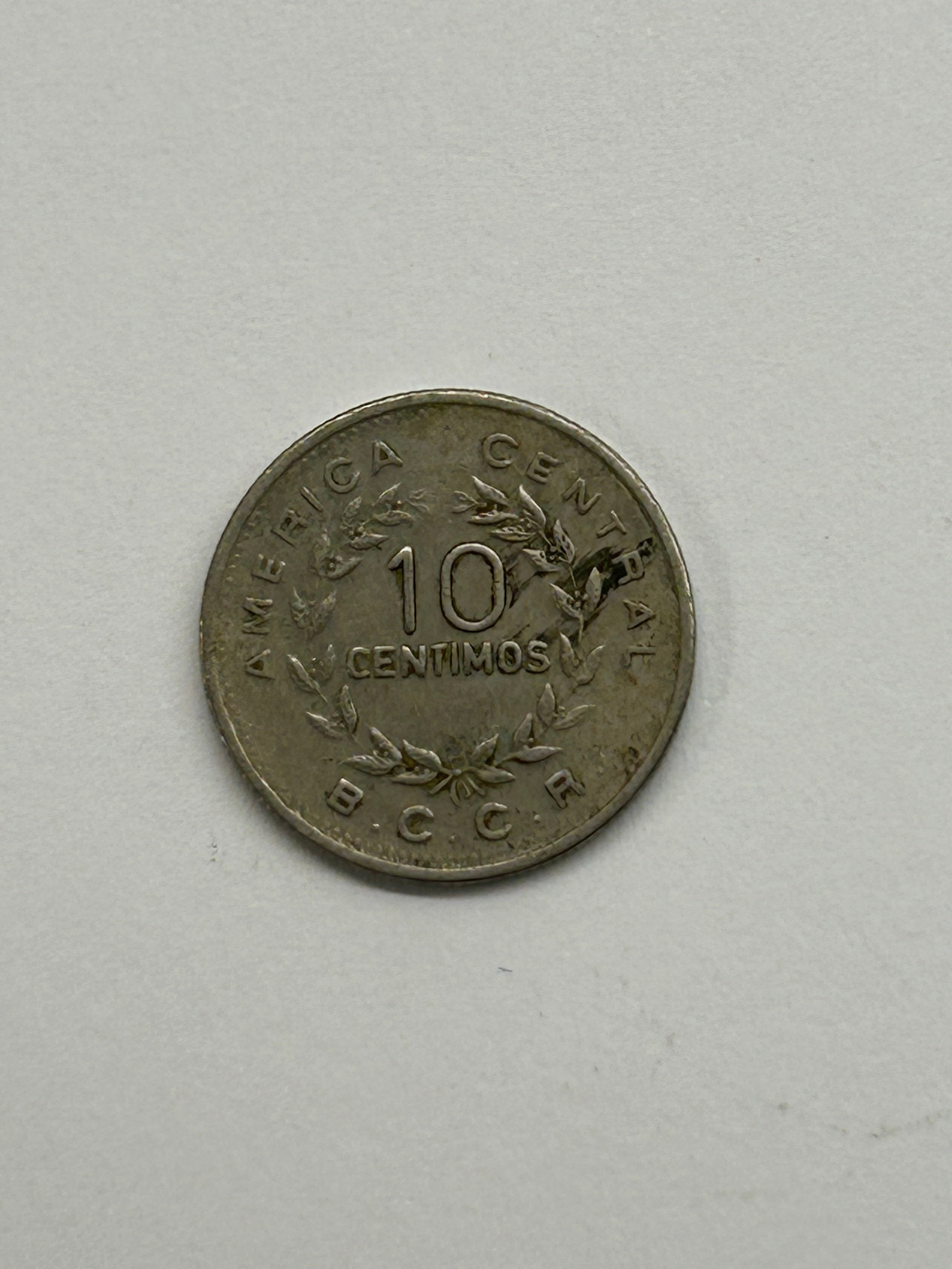 10 Centimos Costa Rica 1972