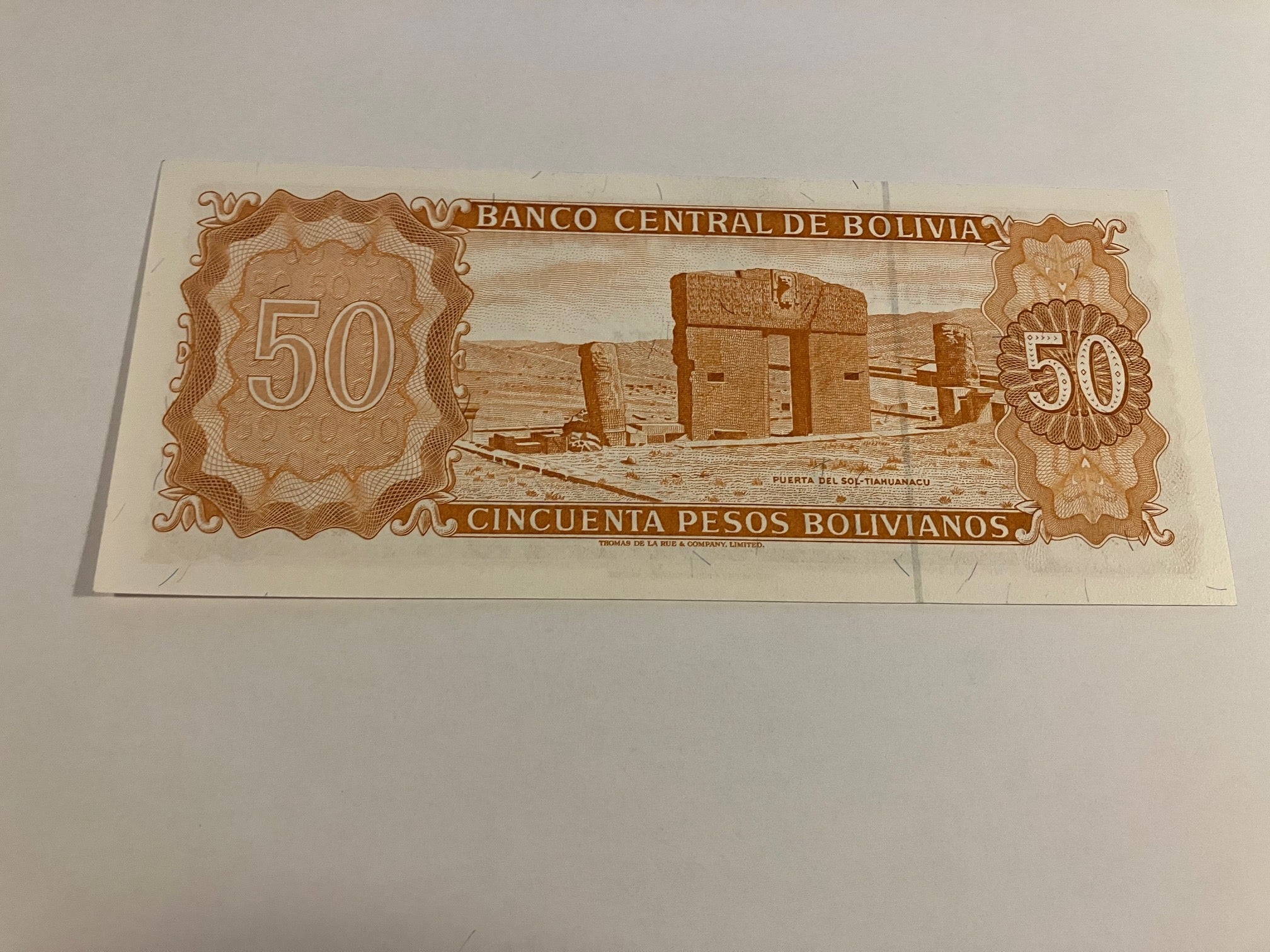 50 Pesos Bolivia 1962