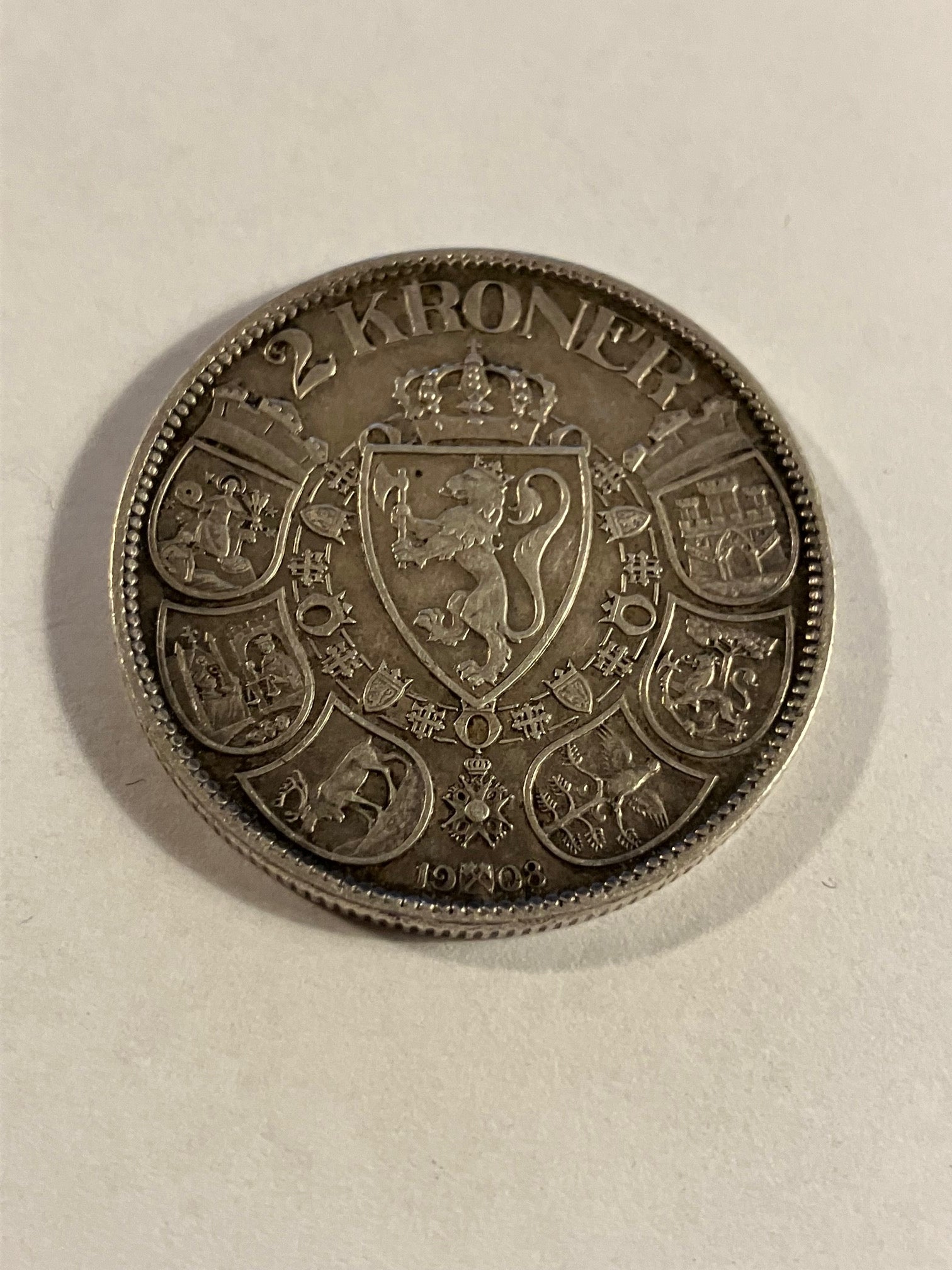 2 Kroner 1908 Norge