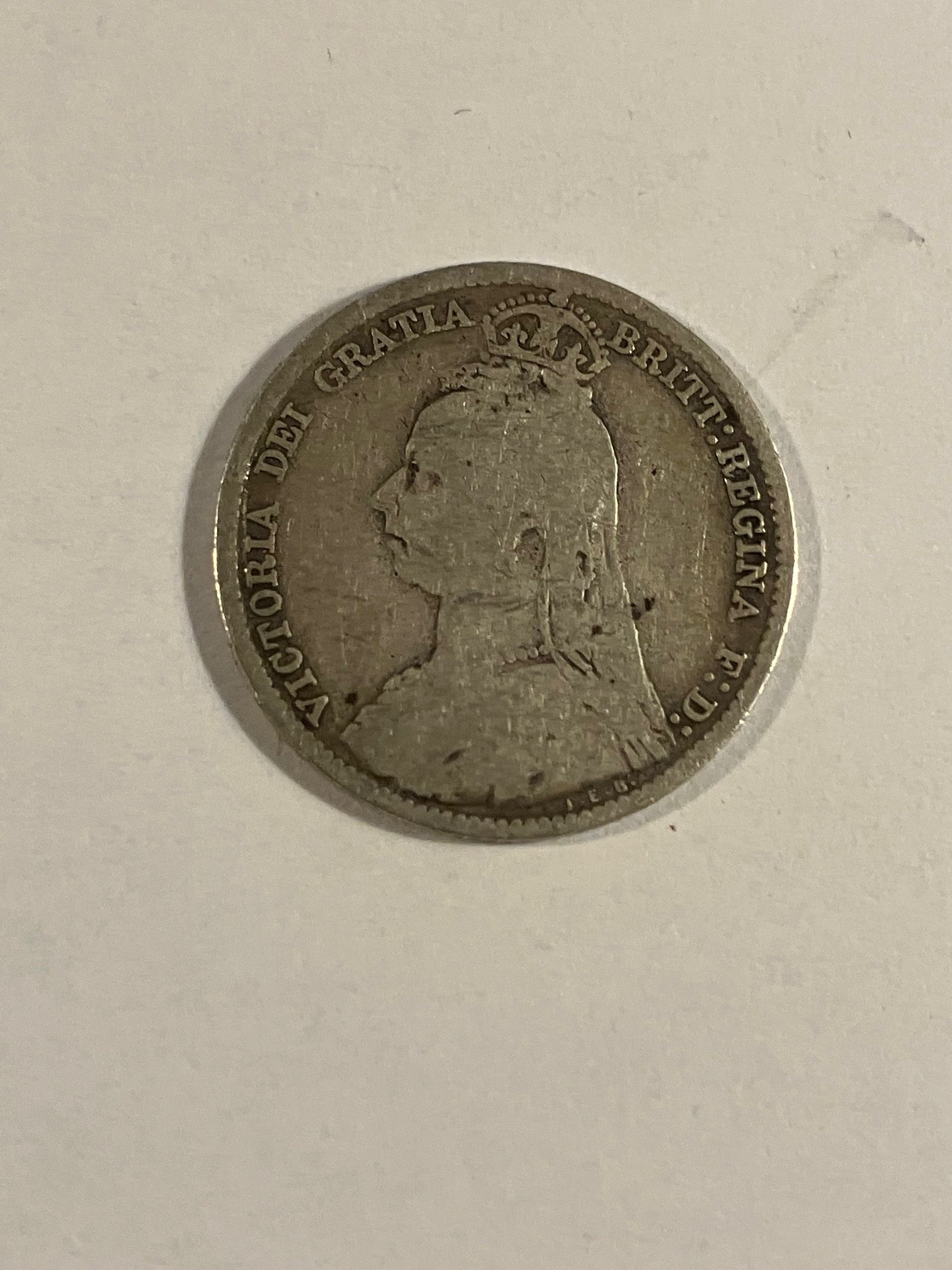 Six Pence 1892 England