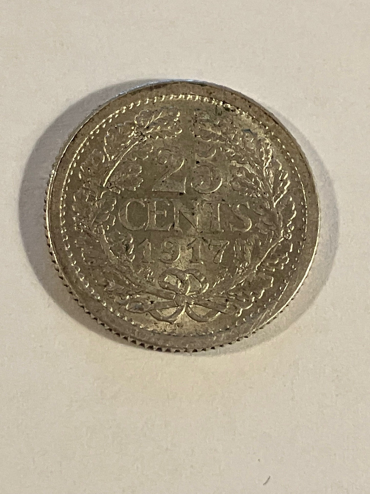 25 Cents 1917 Netherlands