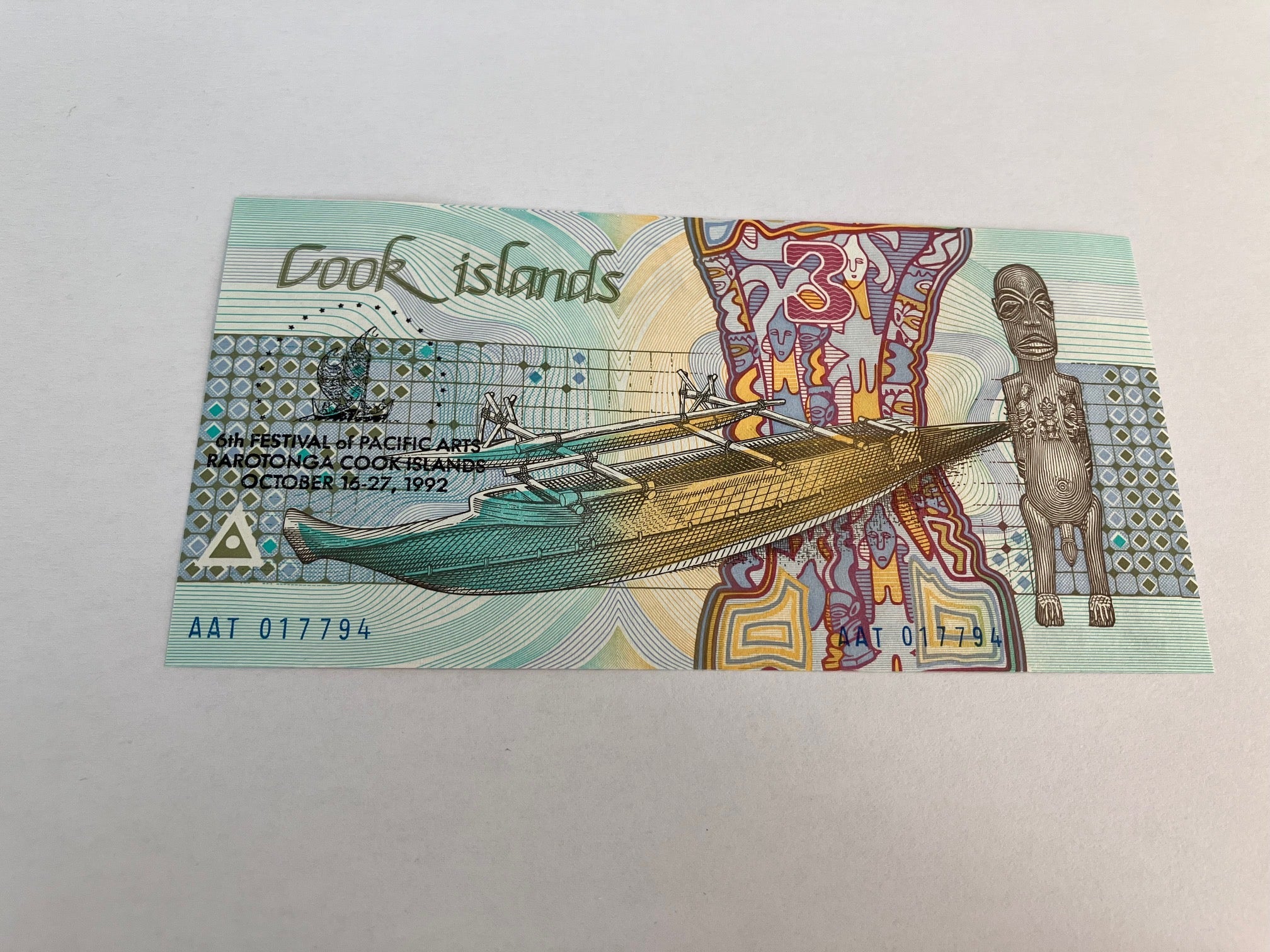 Three Dollars Cook Islands 1992