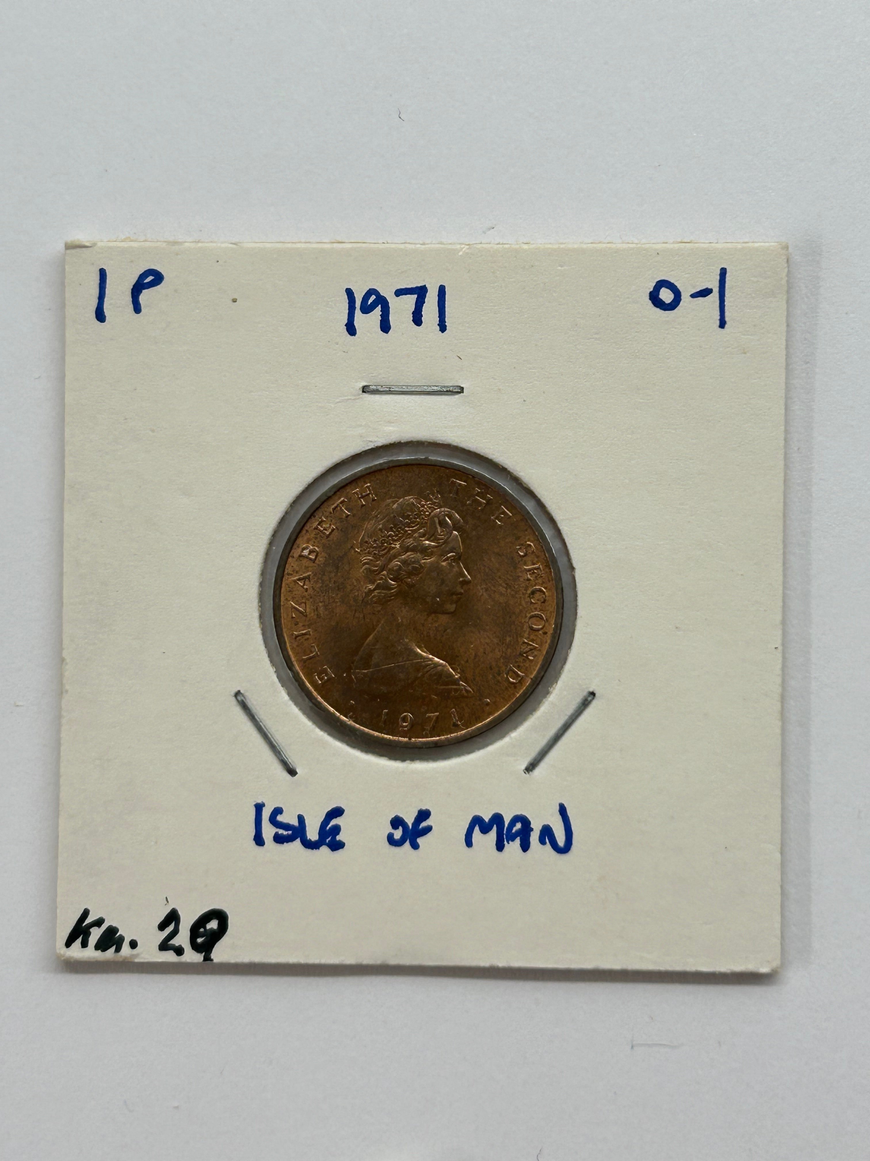 1 Penny Isle of Man 1971