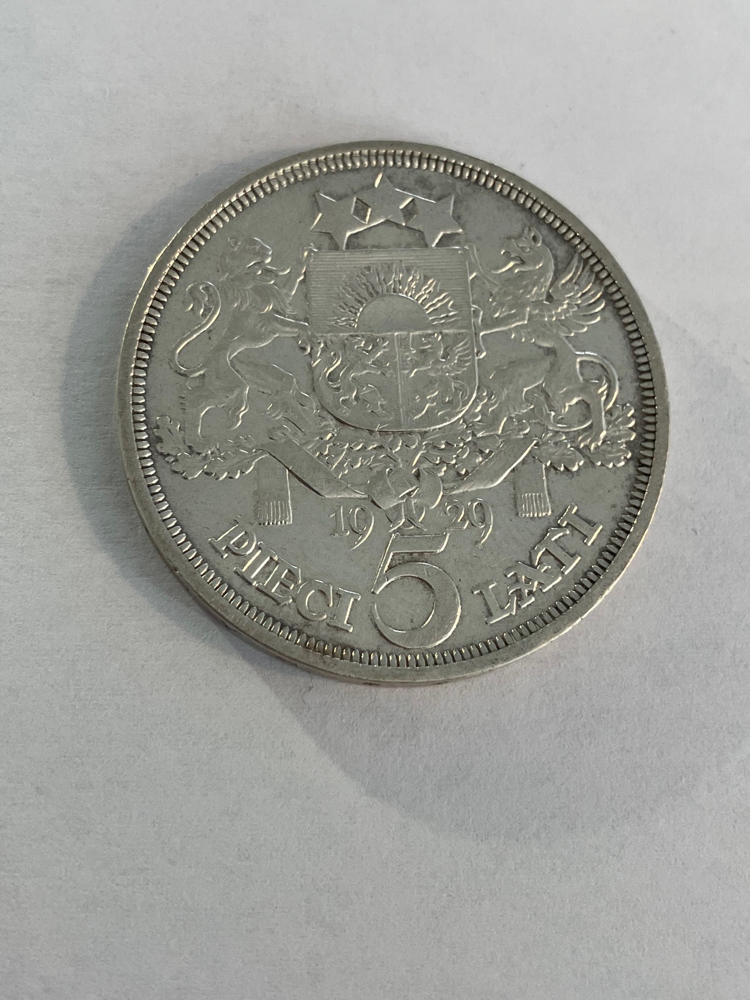 5 Lati 1929 Latvia