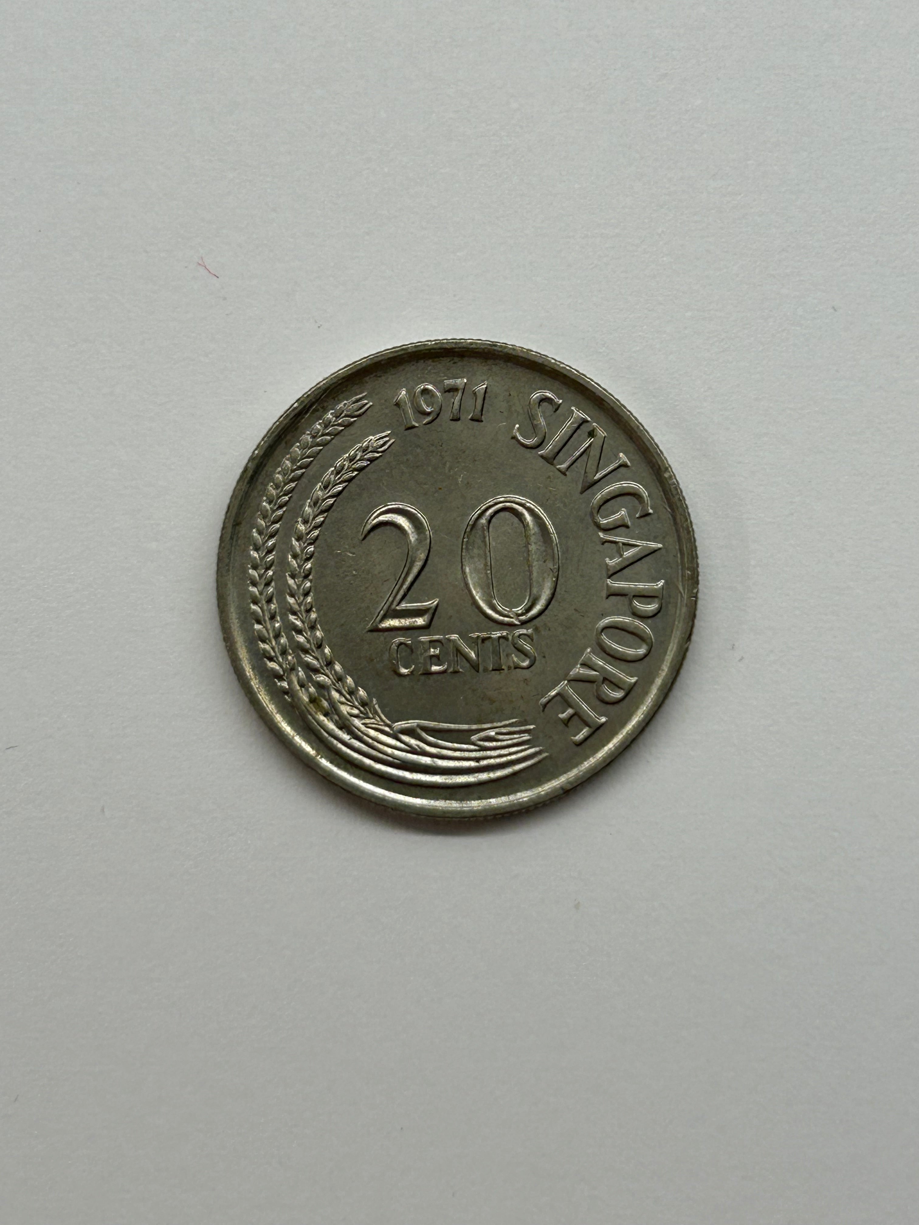 20 Cents Singapore 1971