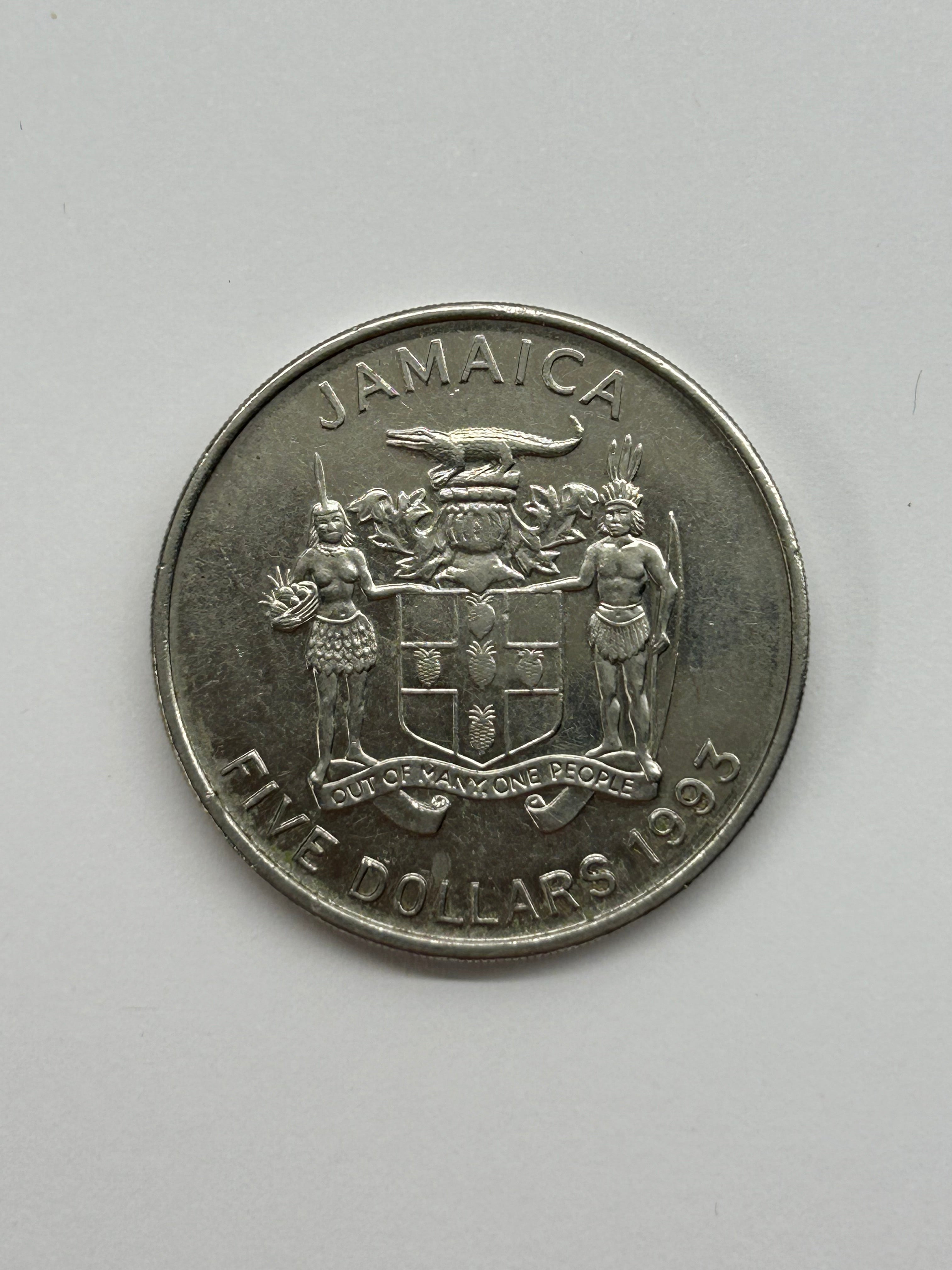 Jamaica Five Dollars 1993