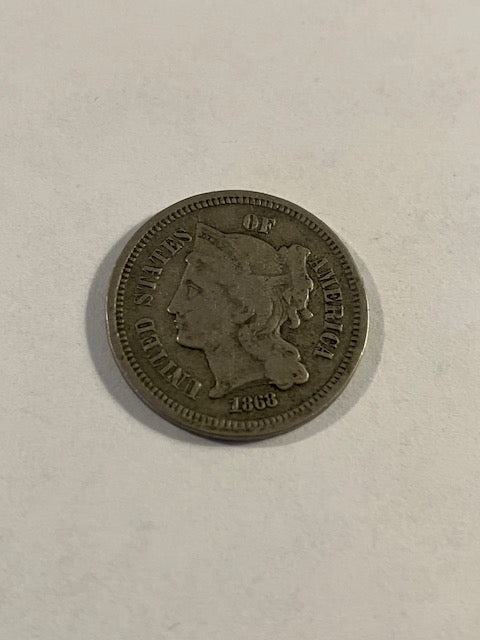 Three Cent 1868 USA