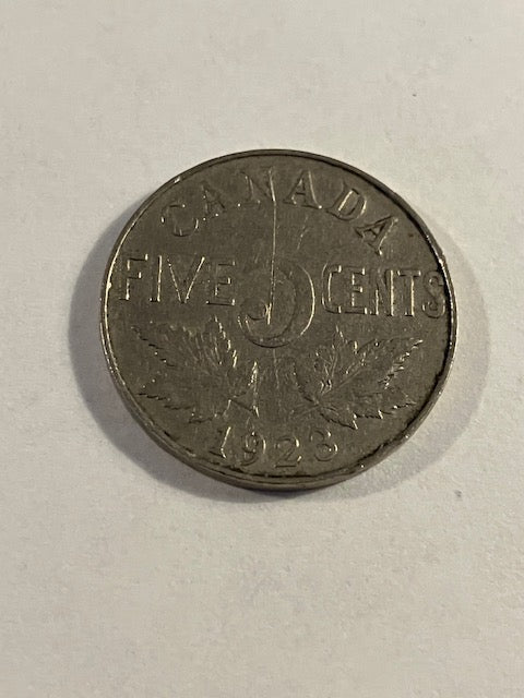 Five Cents Canada 1923