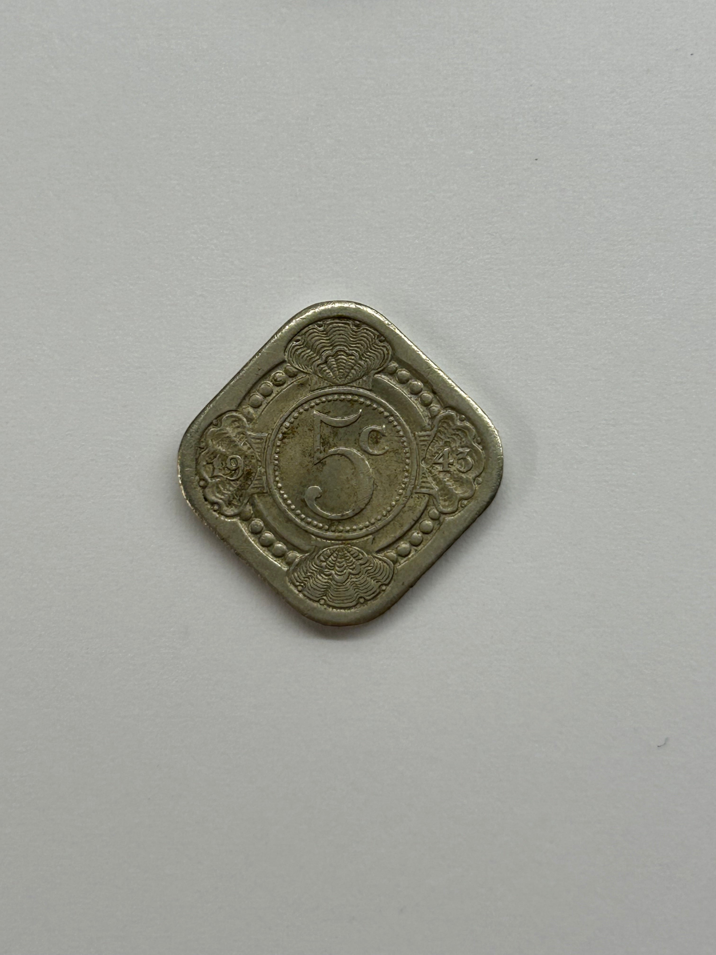 5 Cents 1943 Netherlands