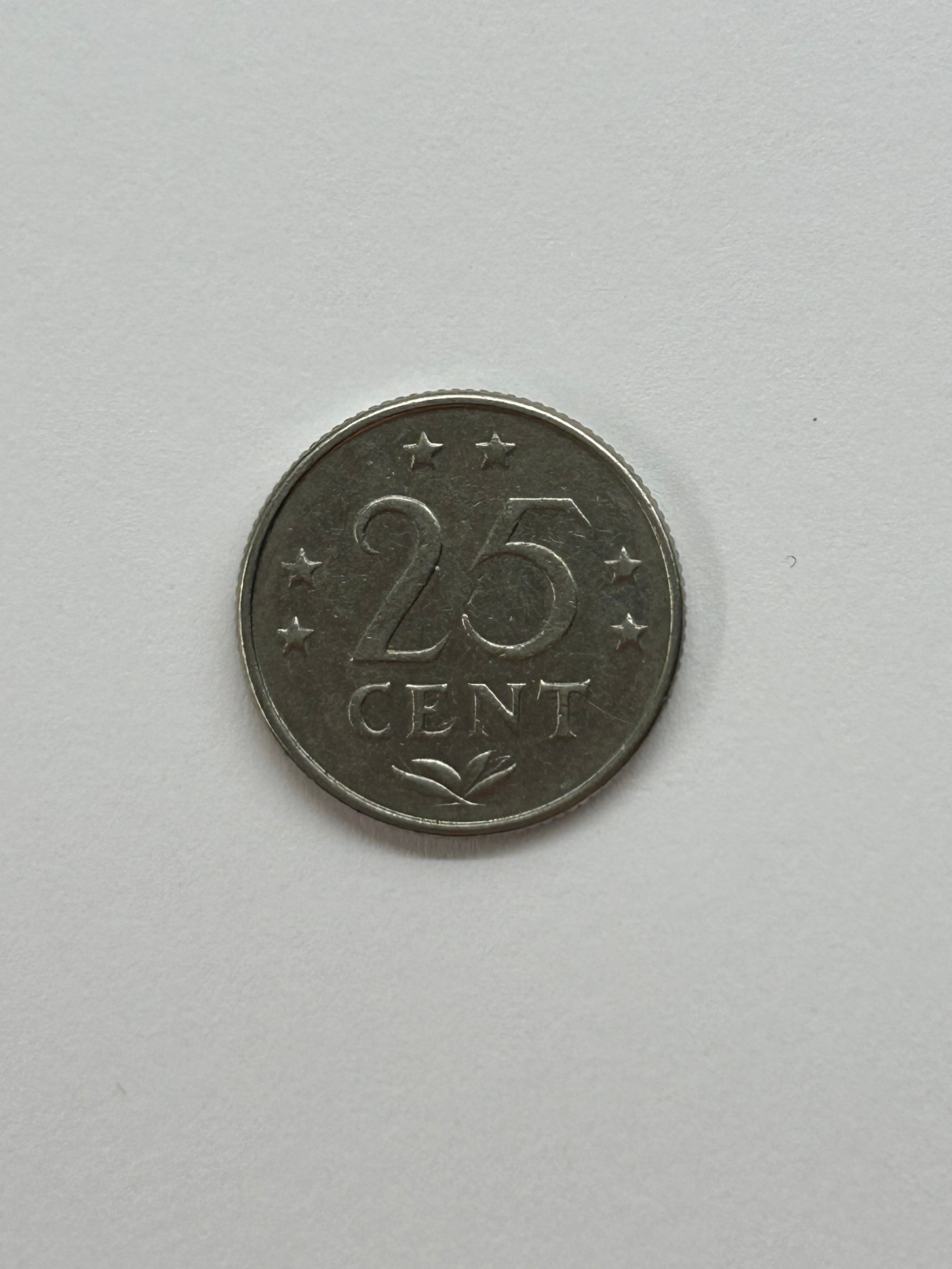 25 Cents Netherlands Antilles 1971