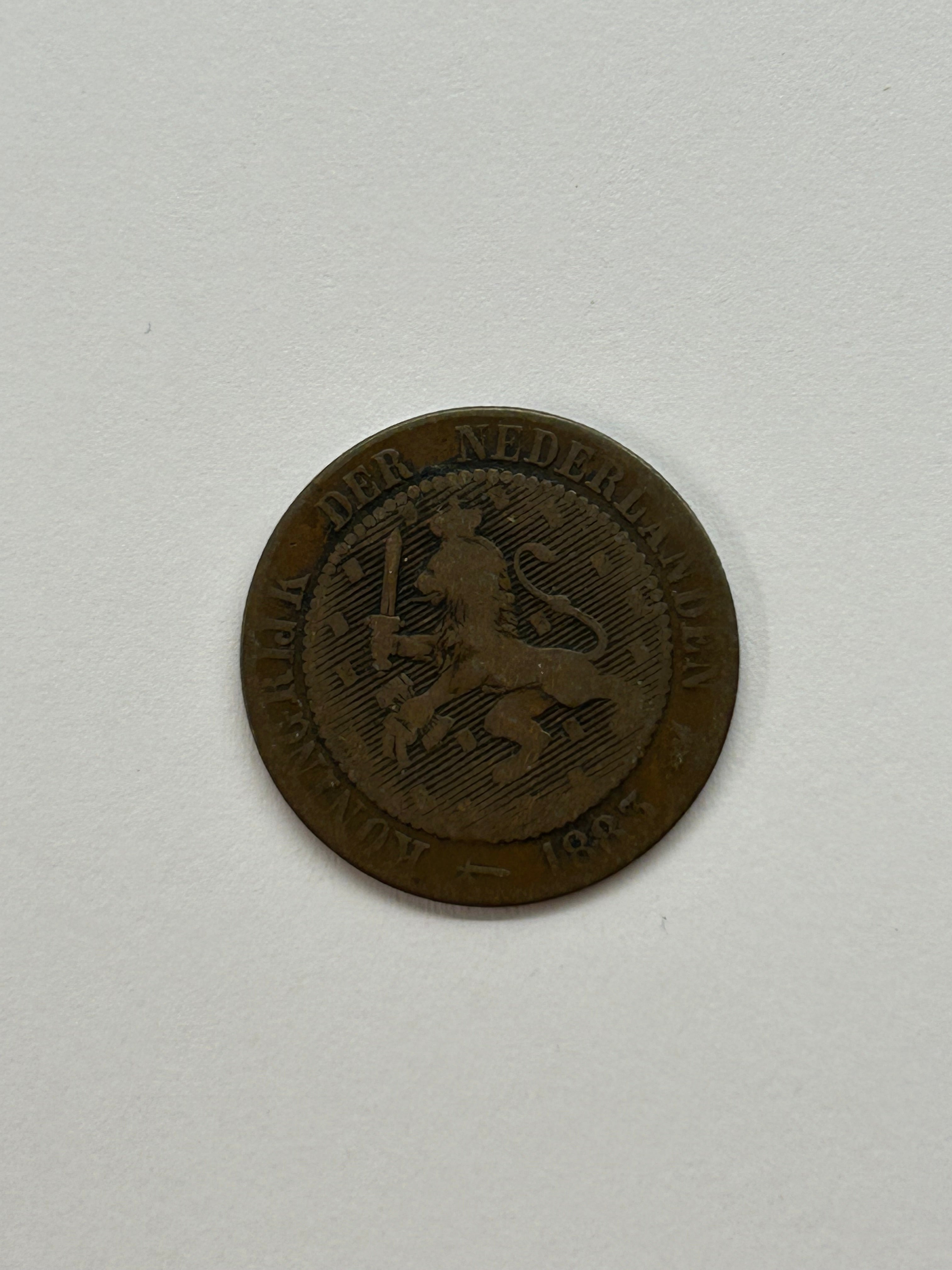 2 1/2 Cents Netherlands 1883