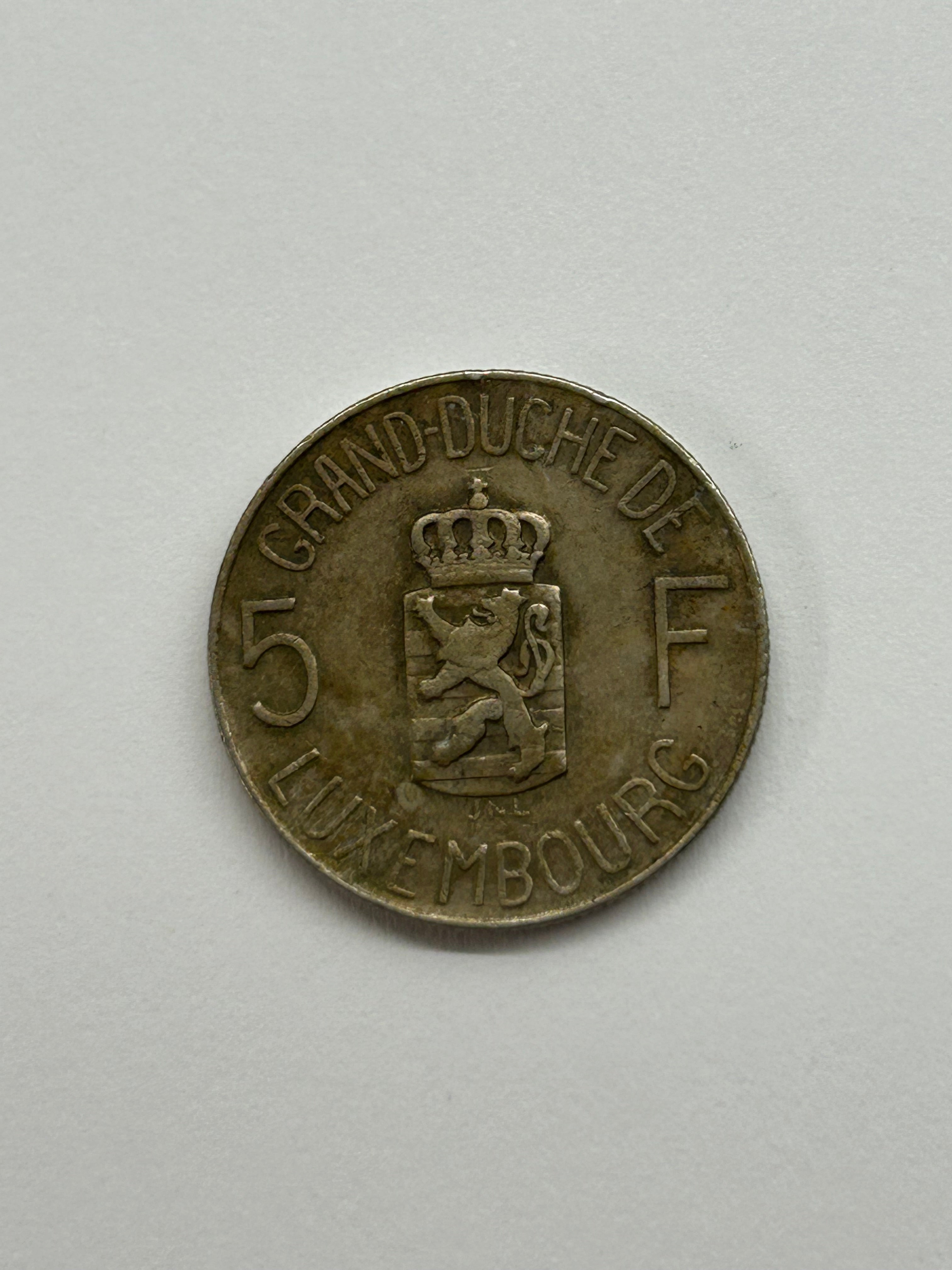 5 Francs Luxembourg 1962