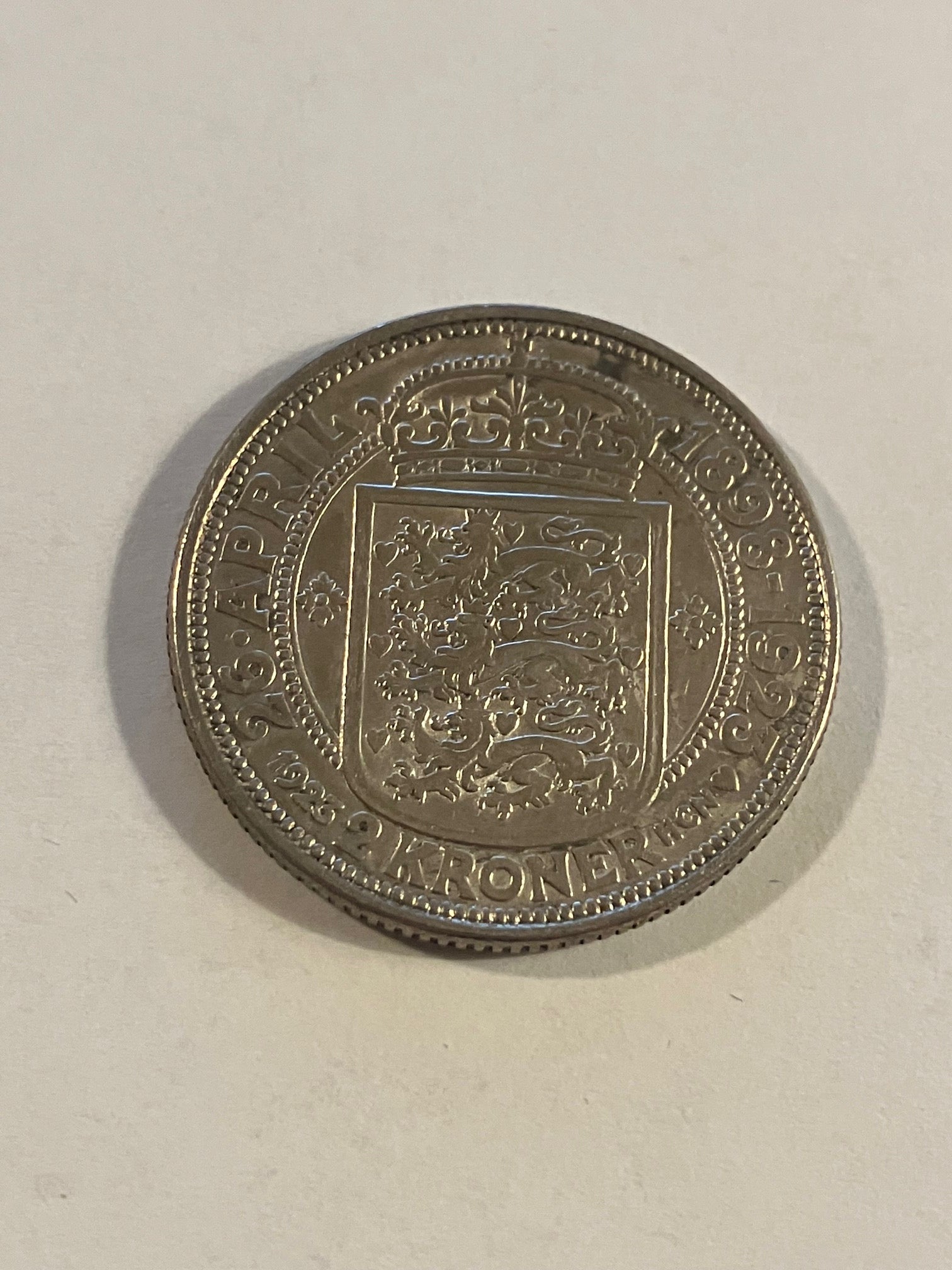 2 Kroner 1923 Danmark