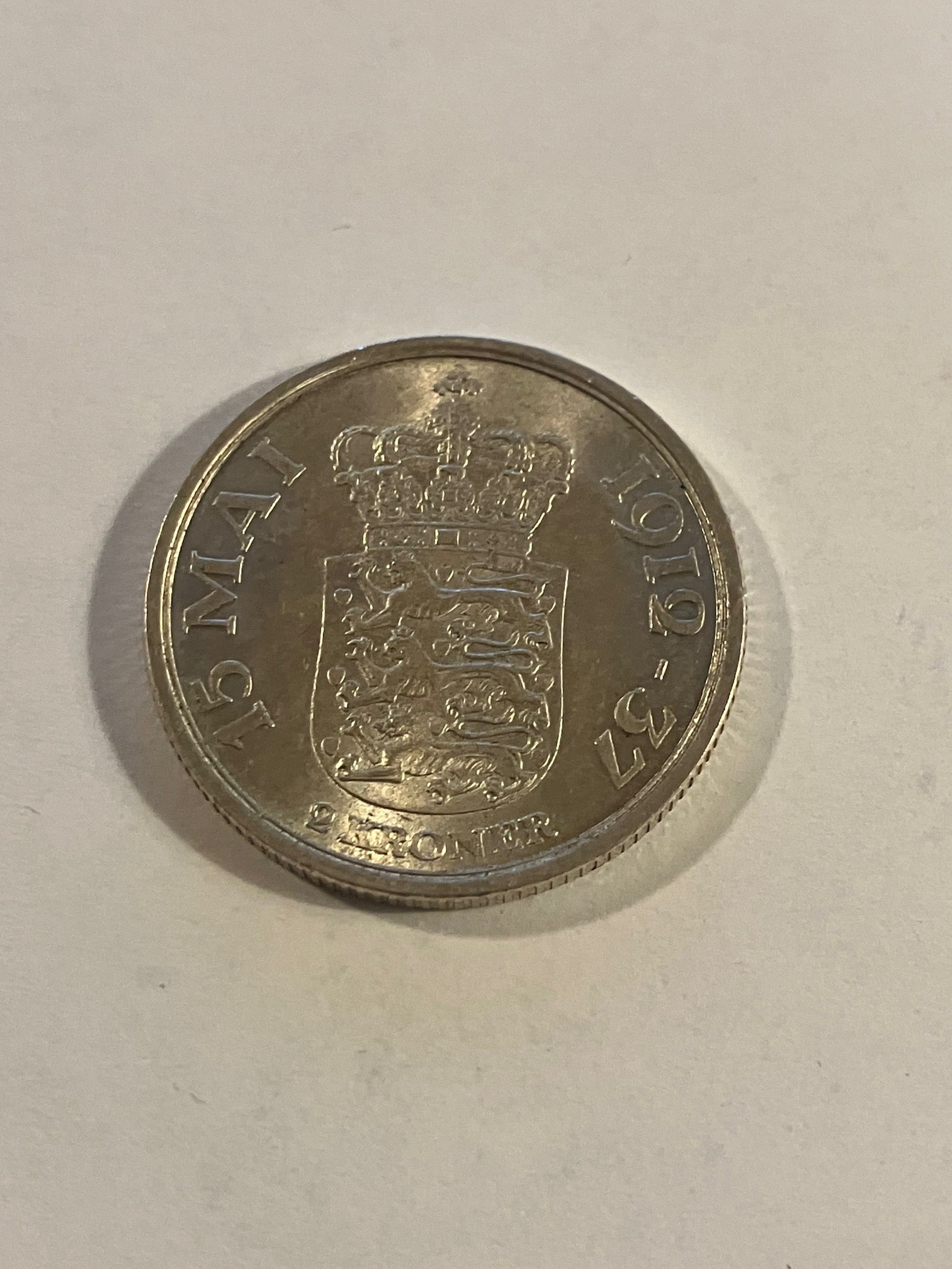 2 Kroner 1937 Danmark