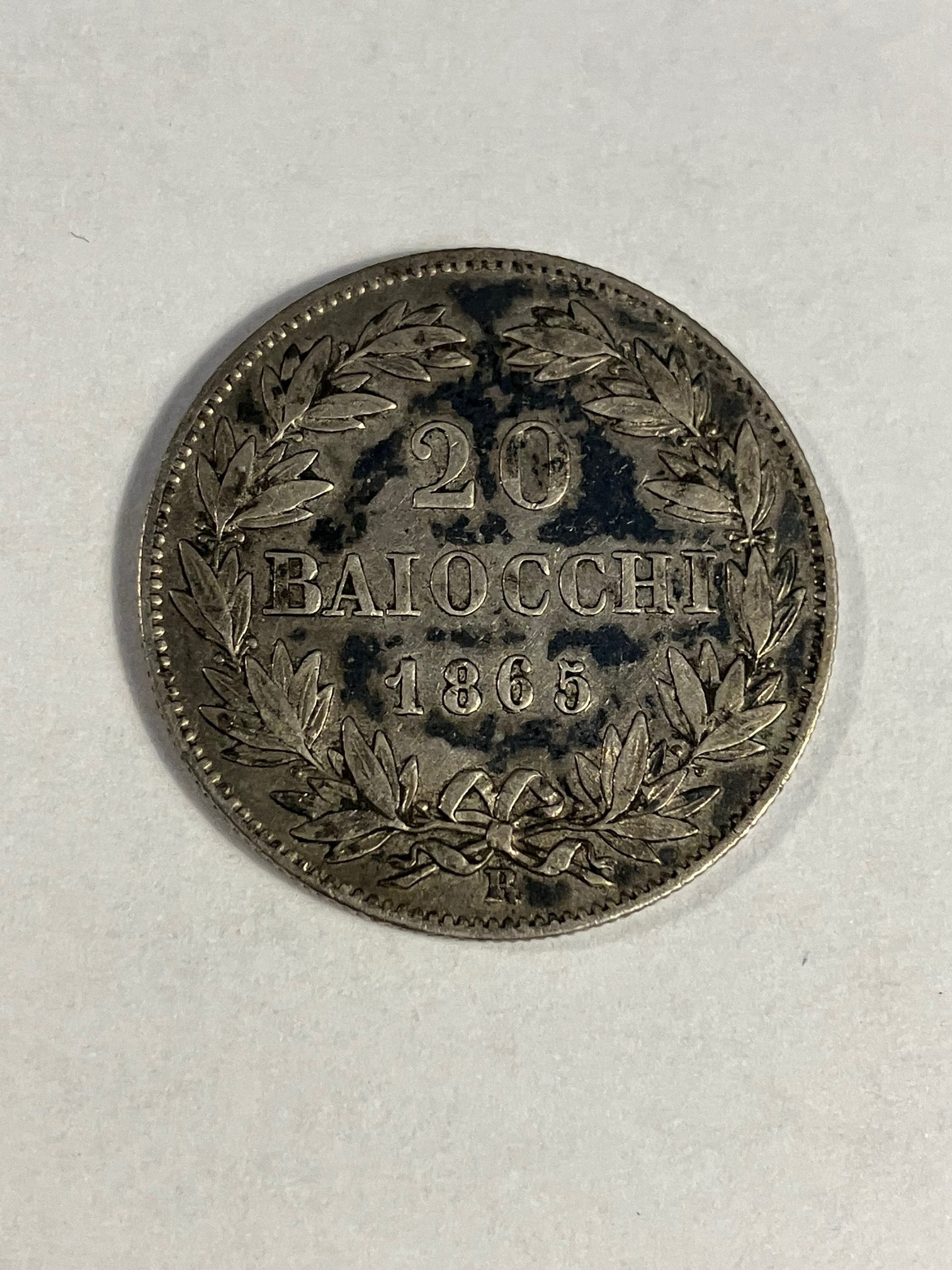 20 Baiocchi 1865 - Papal States