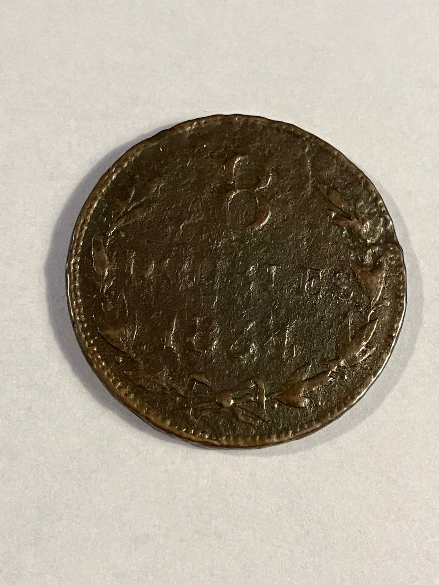 8 Doubles Guernsey 1864 - Meget slidt