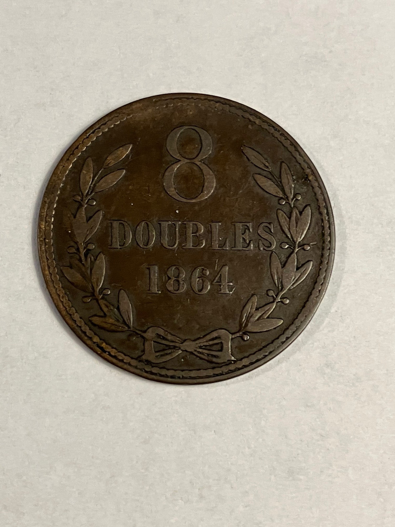 8 Doubles Guernsey 1864