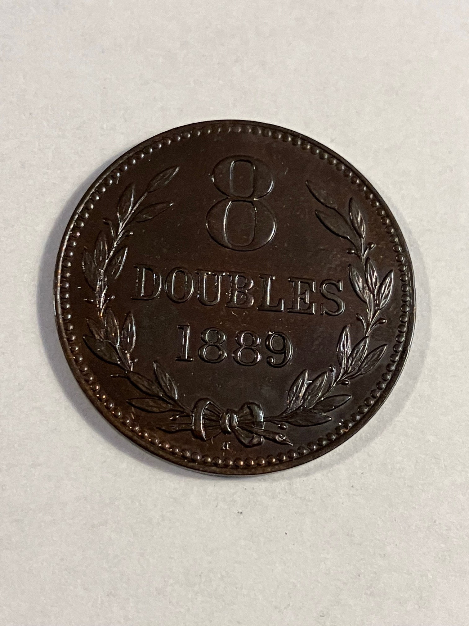 8 Doubles Guernsey 1889