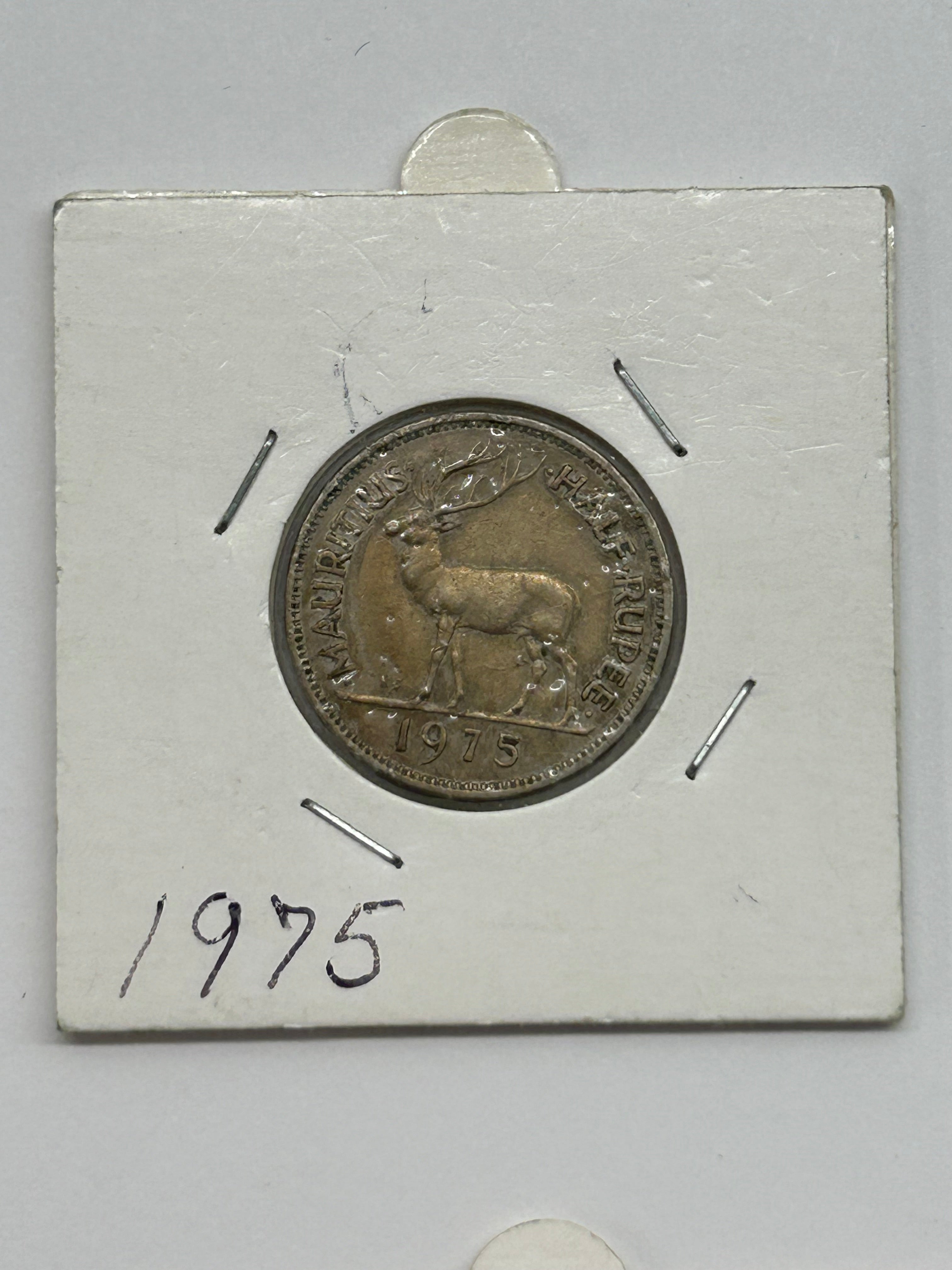 Mauritius Half Rupee 1975