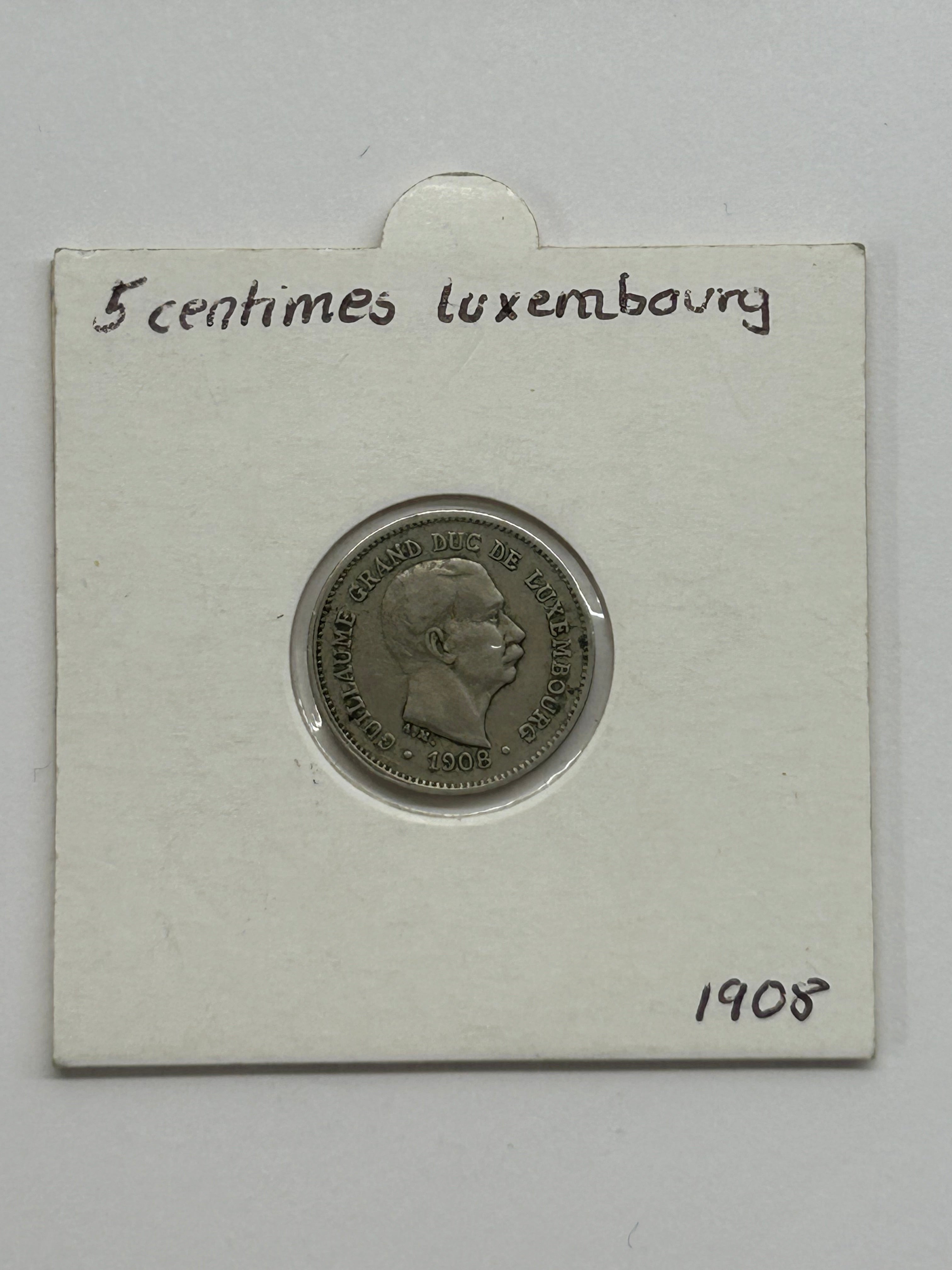 5 Centimes Luxembourg 1908