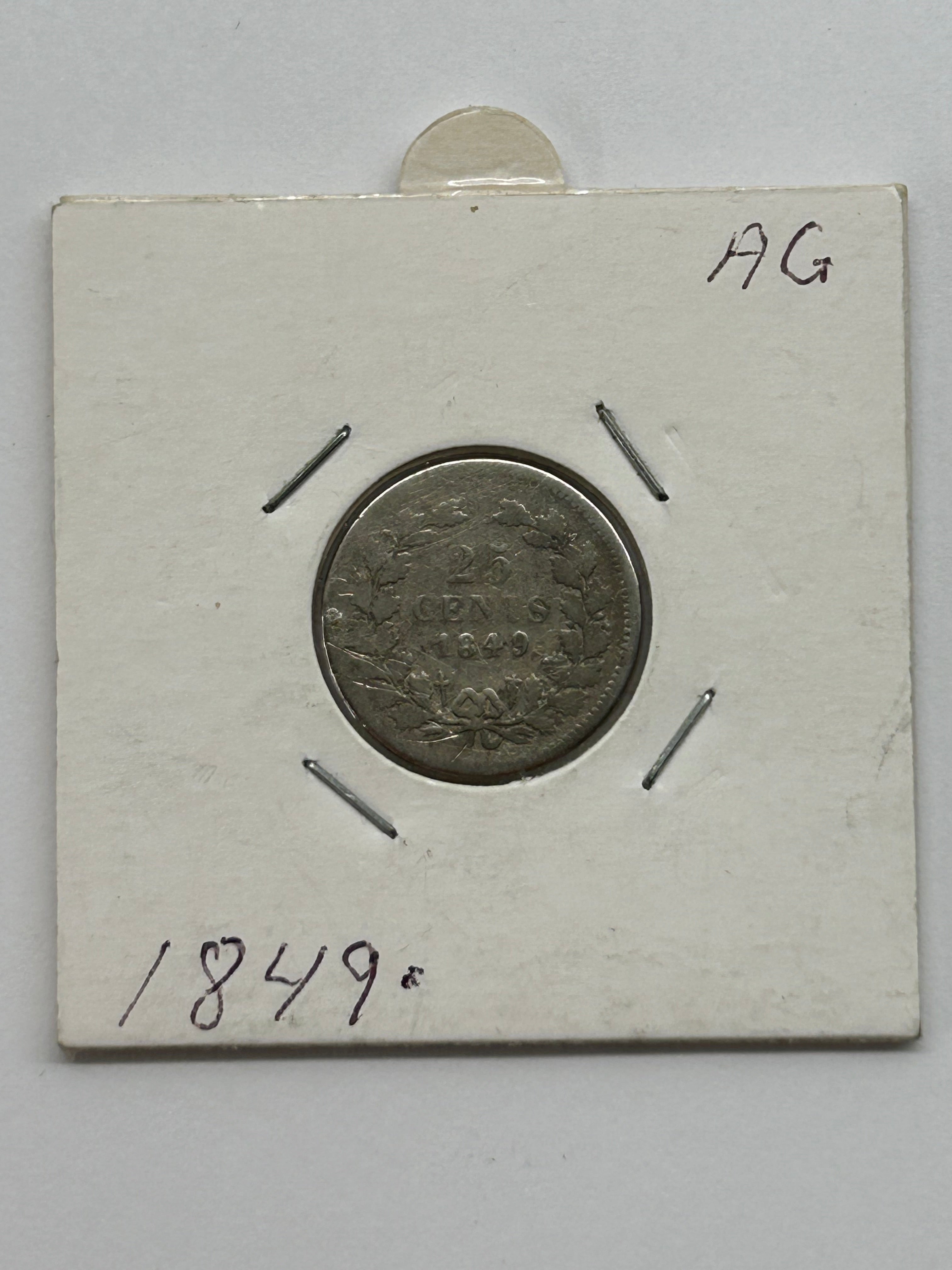 25 Cents 1849 Netherlands - Slidt