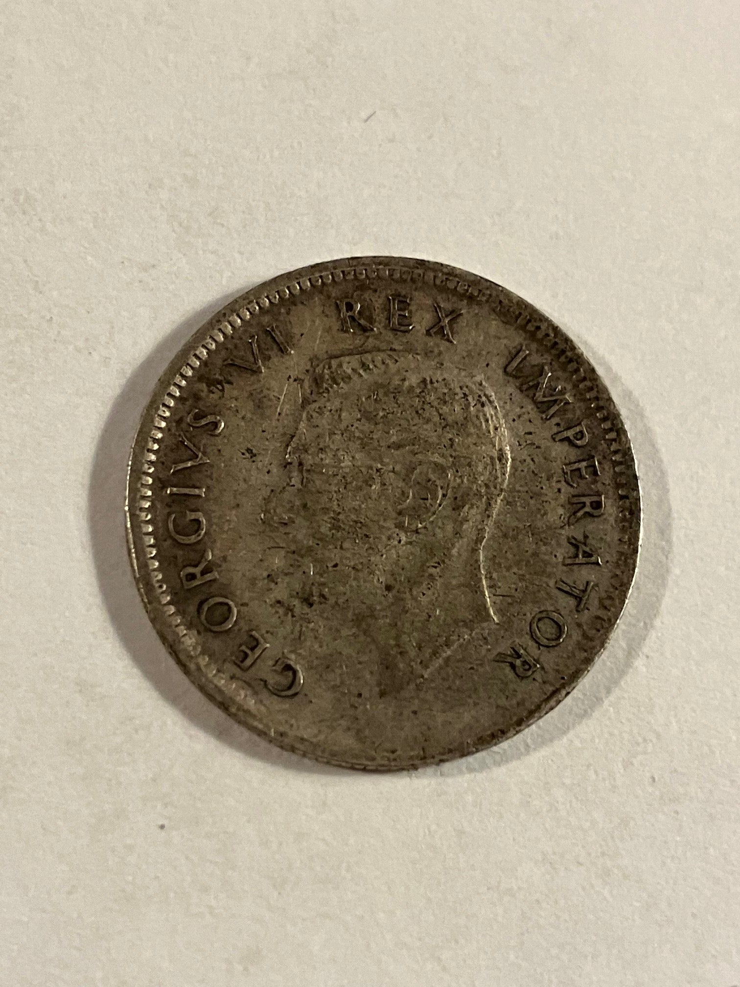 6 Pence South Africa 1943