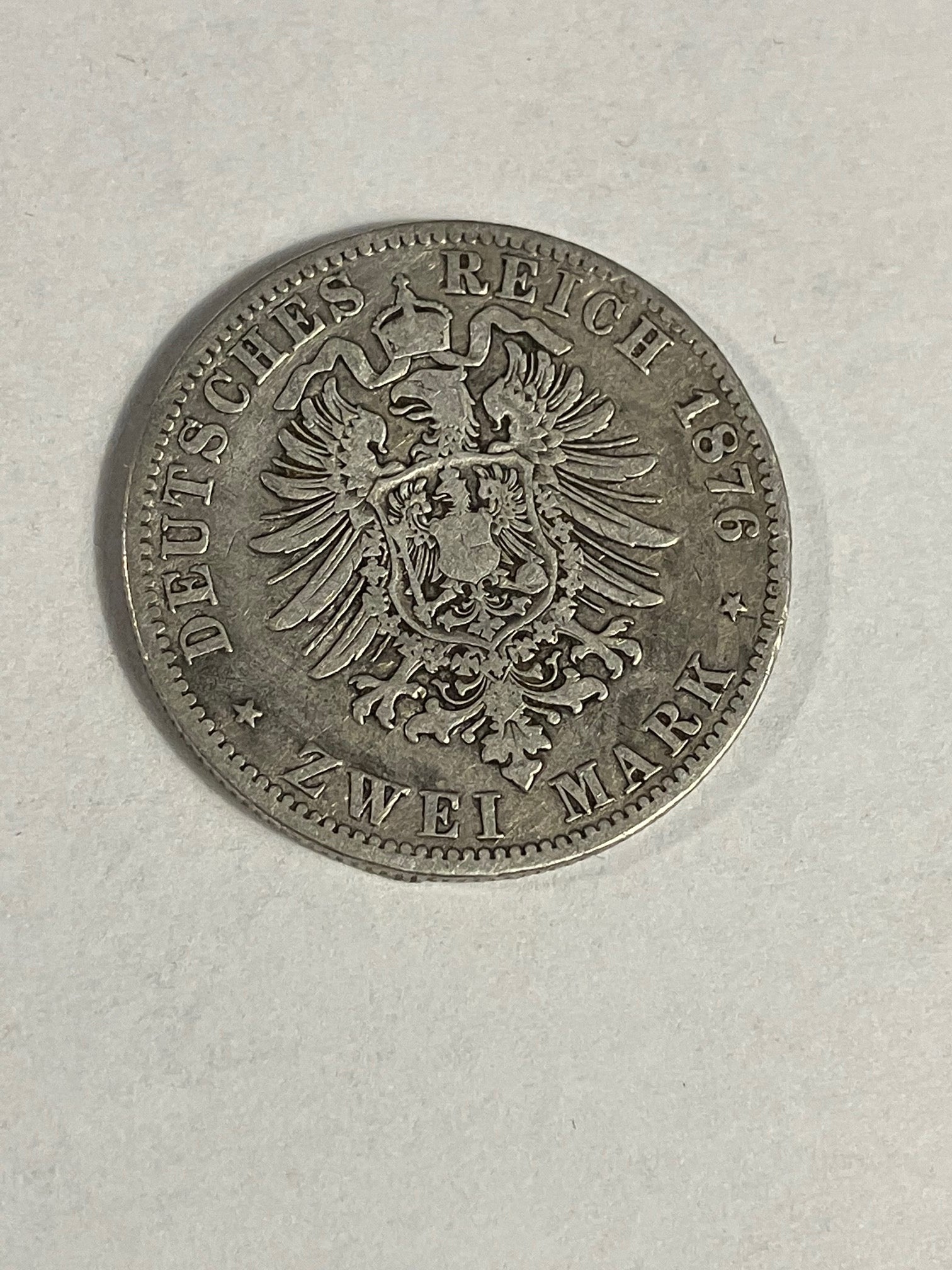 Zwei Mark 1876 A - Kingdom of Prussia - Germany